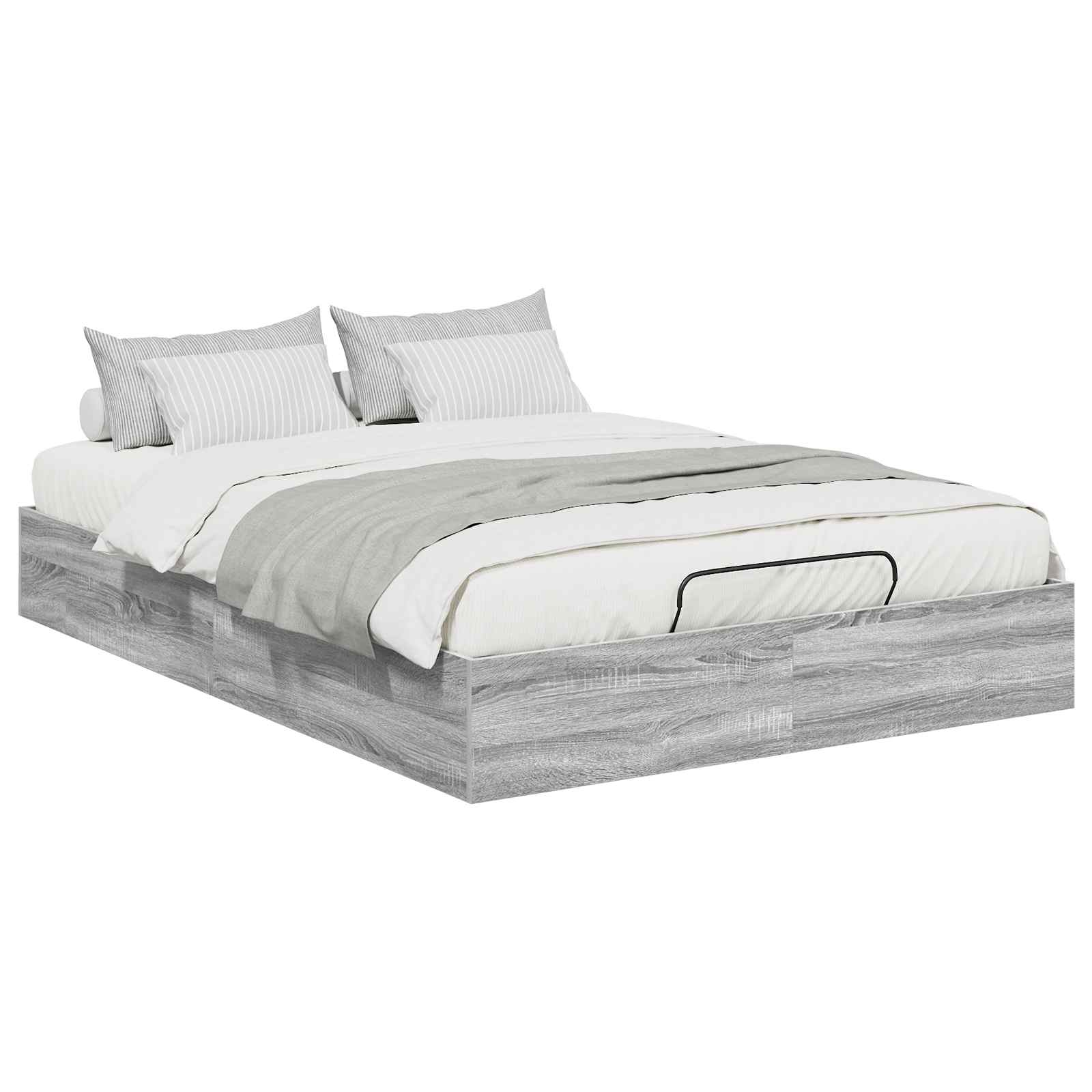 Otomanski krevet s pohranom Sivi Sonoma 203 x 140 x 25 cm