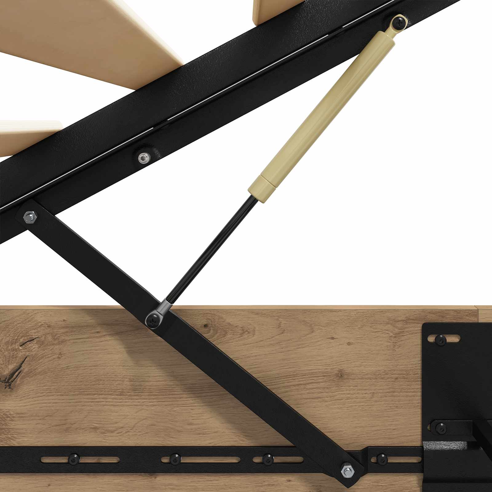 Otomanski krevet s pohranom Zanatski Hrast 140 x 200 cm