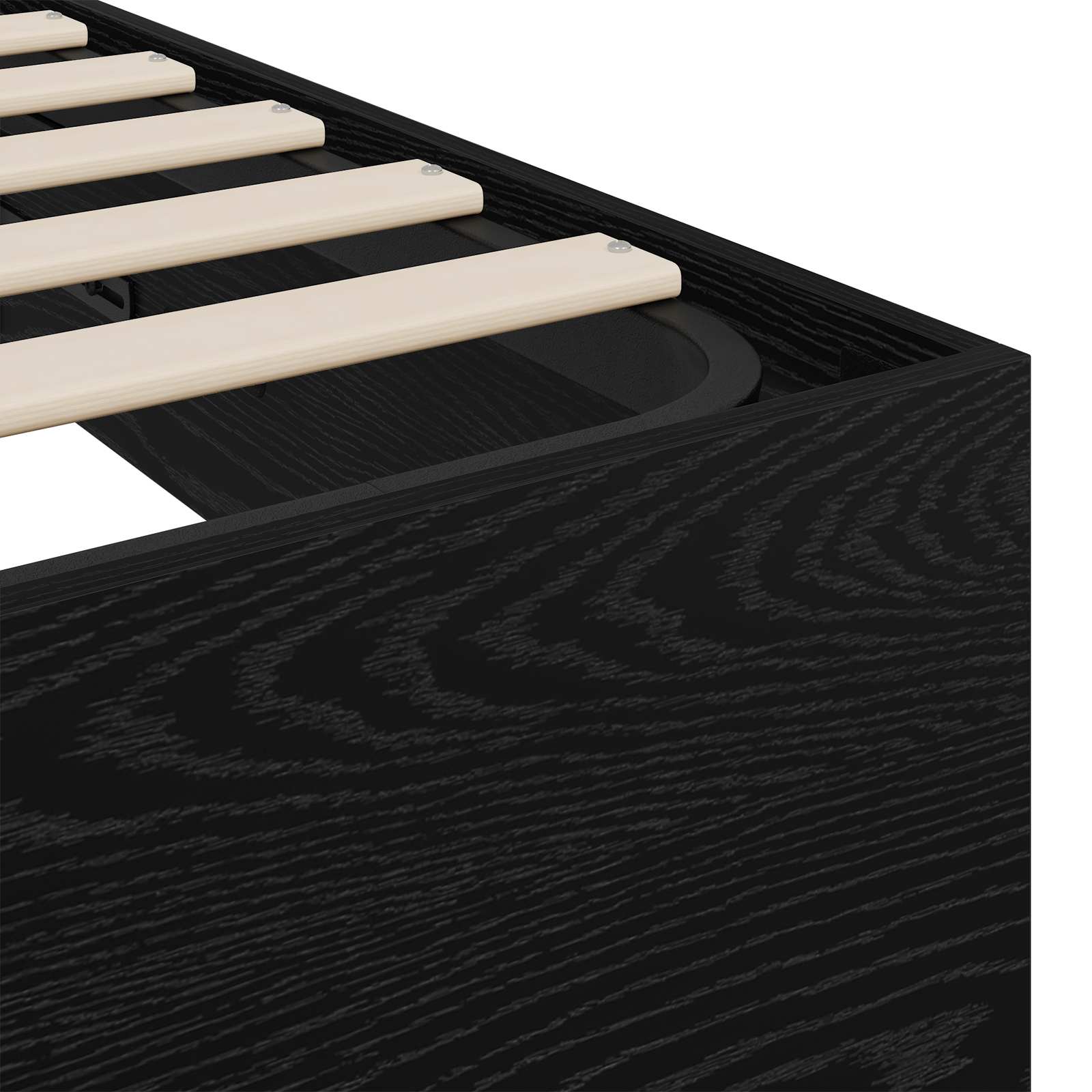Otomanski krevet s pohranom Crni Hrast 203 x 100 x 25 cm