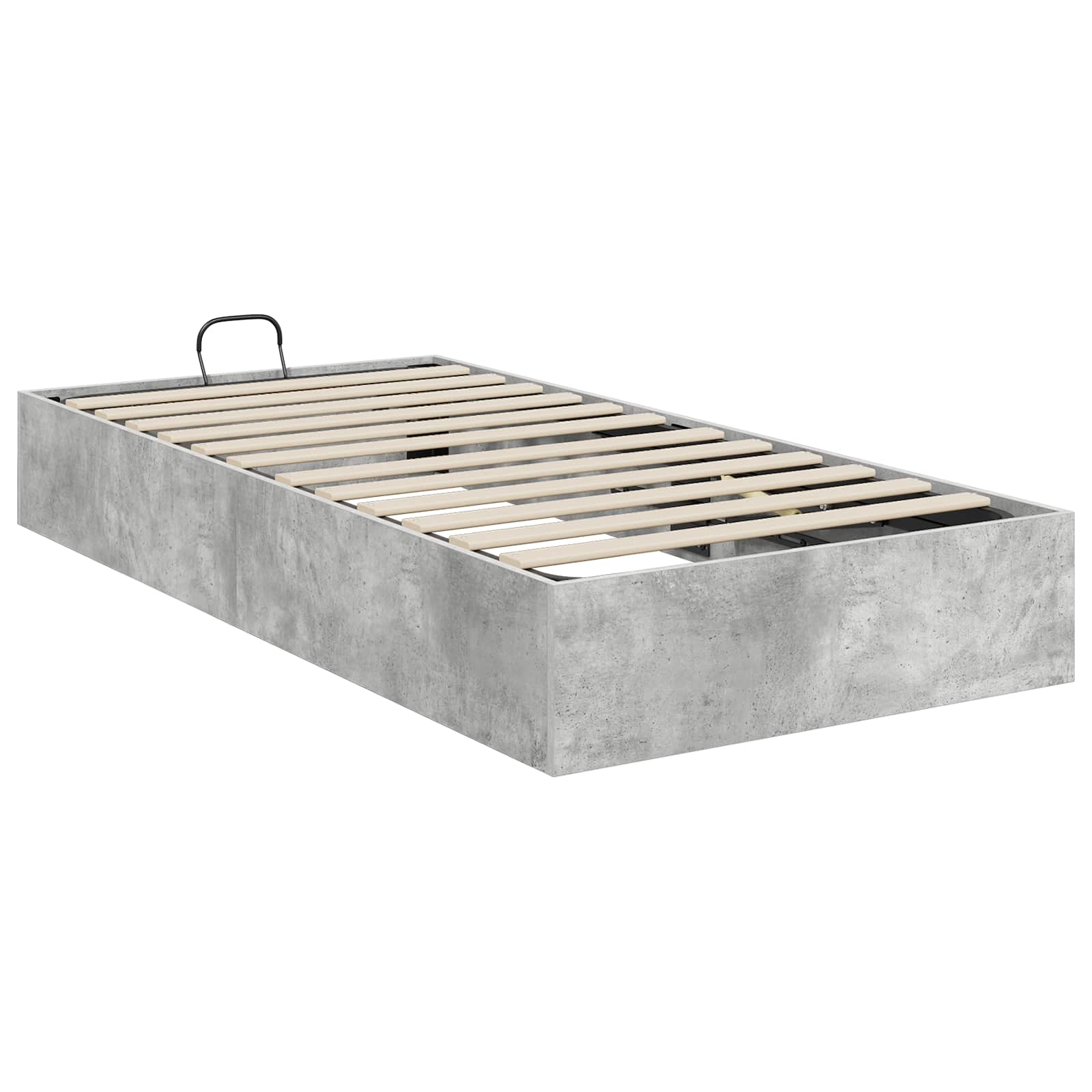 Otomanski krevet Betonsko Siva 100 x 200 cm Konstrukcijsko drvo