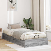 Otomanski krevet s pohranom Sivi Sonoma 203 x 100 x 25 cm
