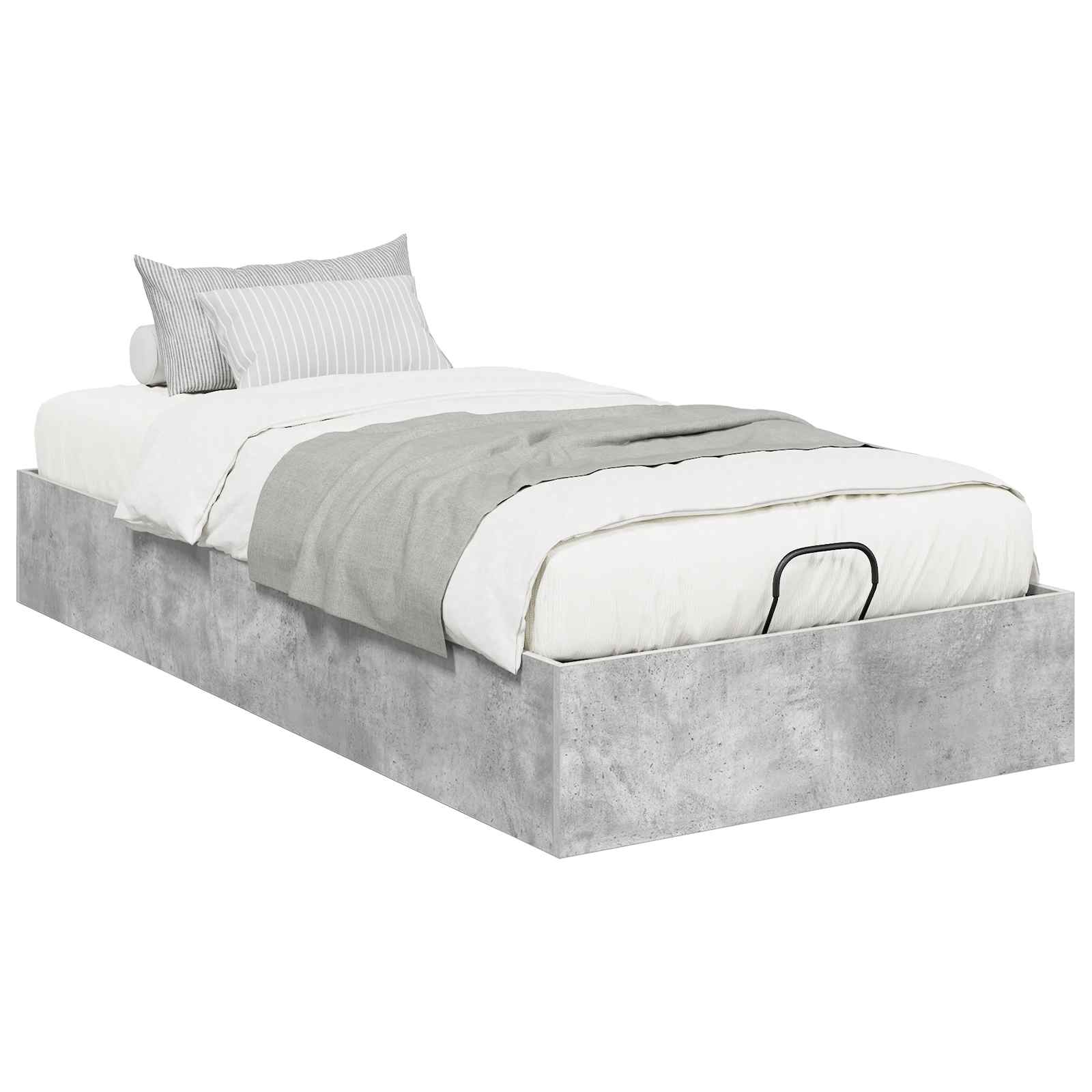 Otomanski krevet s pohranom Betonsko Siva 80,5 x 200 cm