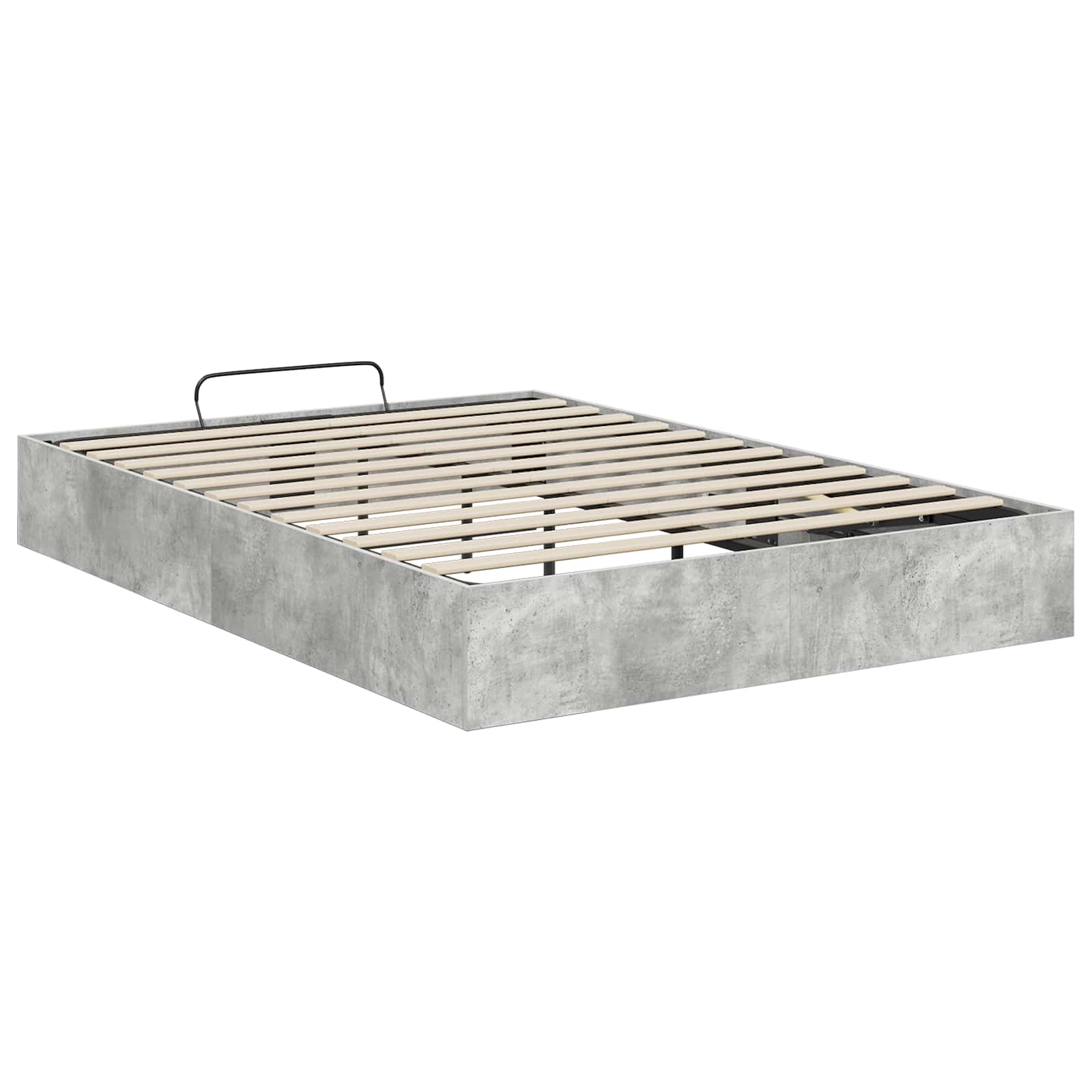 Otomanski krevet Betonsko Siva 140 x 200 cm Konstrukcijsko drvo
