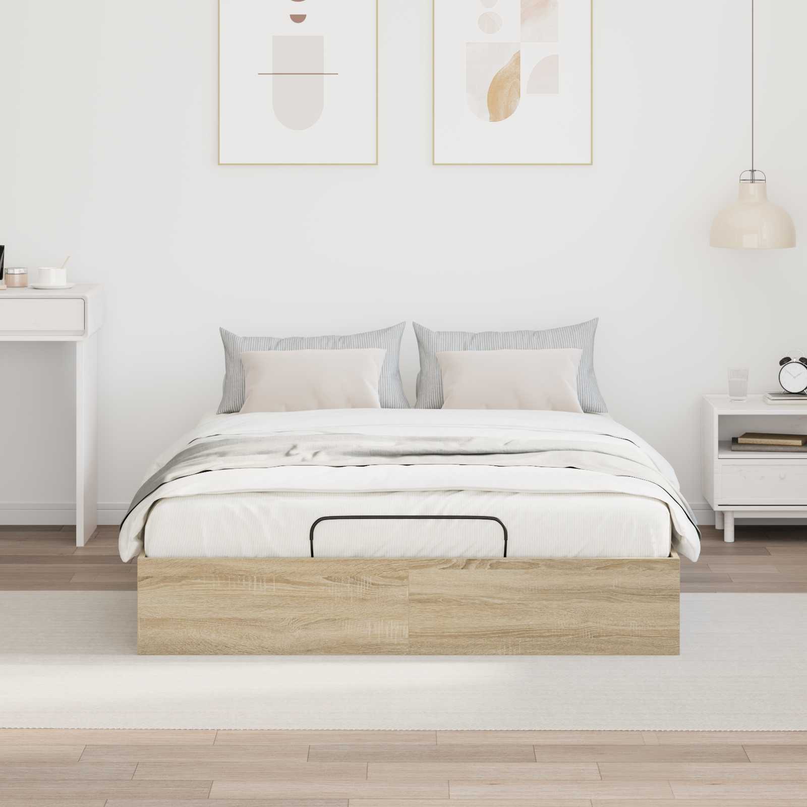 Otomanski krevet s pohranom Sonoma hrast 193 x 135 x 25 cm