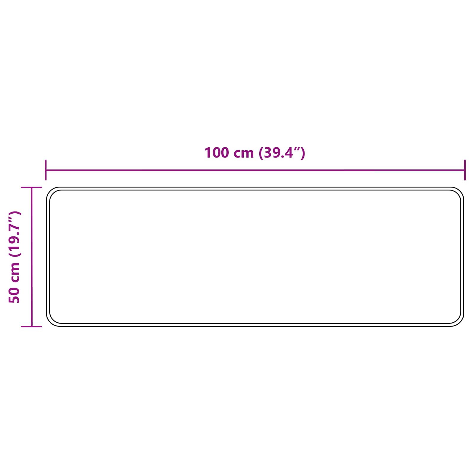 Traka za tepih MARSA Krema 50 x 100 cm Poliester i PVC