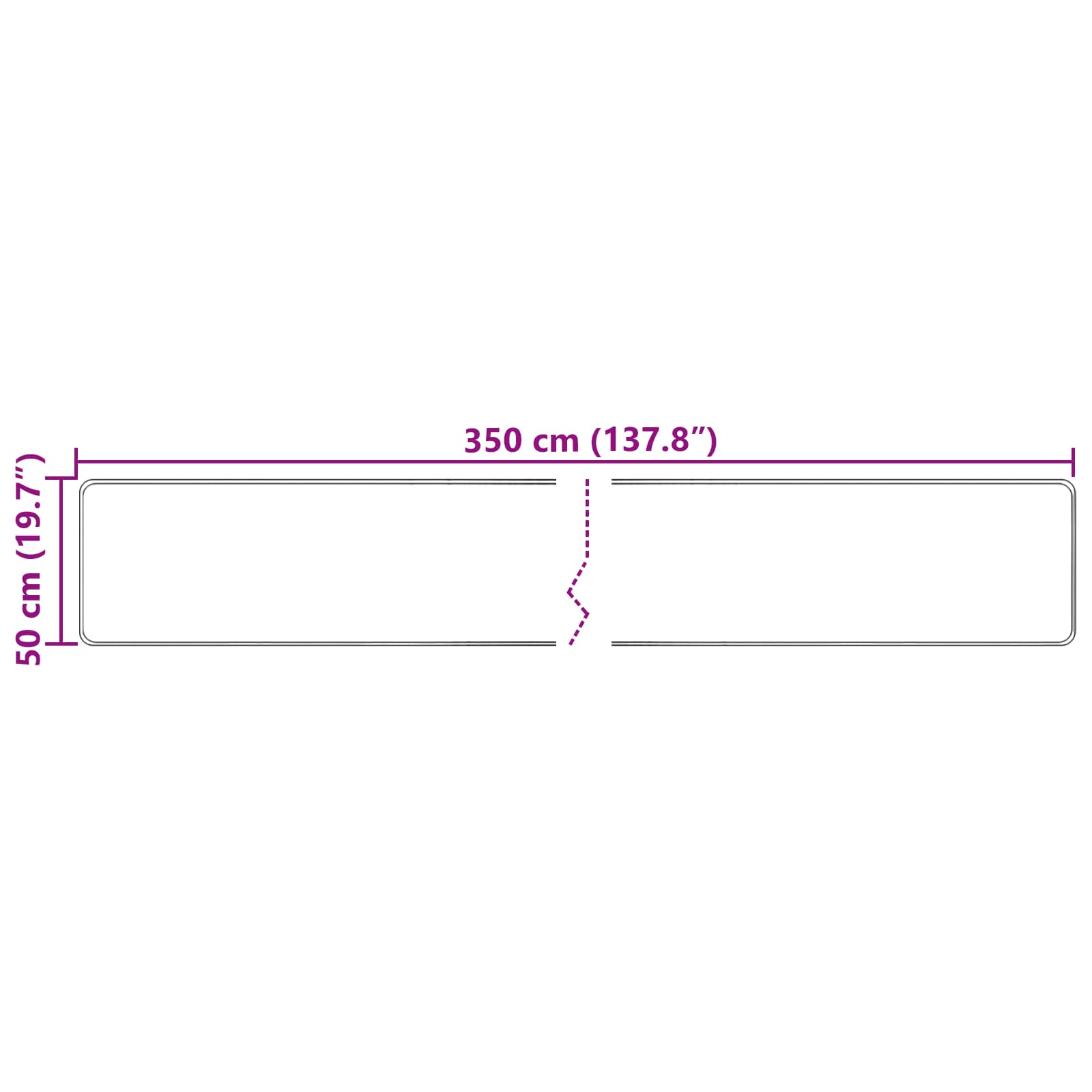 Traka za tepih MARSA Krema 50 x 350 cm Poliester i PVC