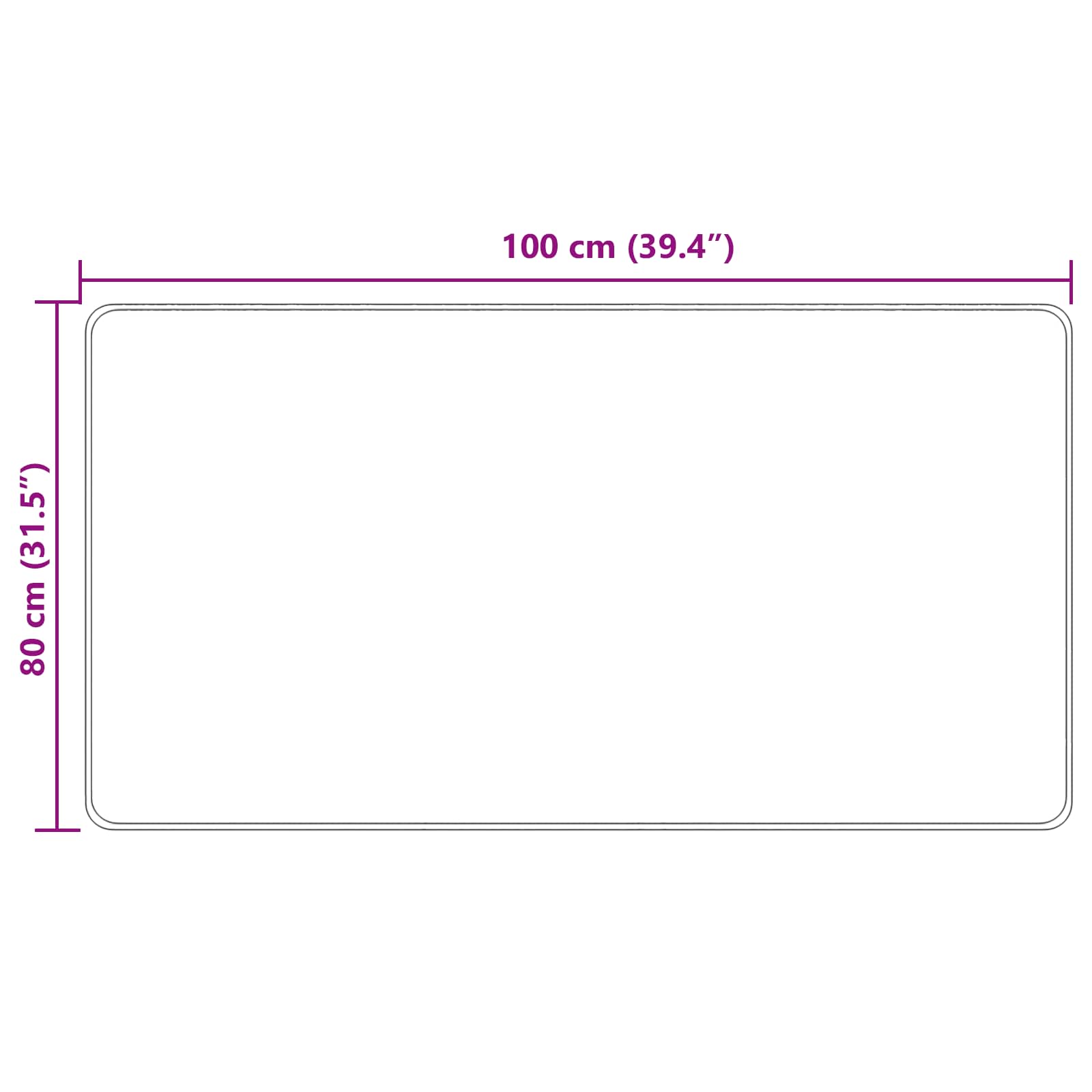 Traka za tepih MARSA Krema 80 x 100 cm Poliester i PVC