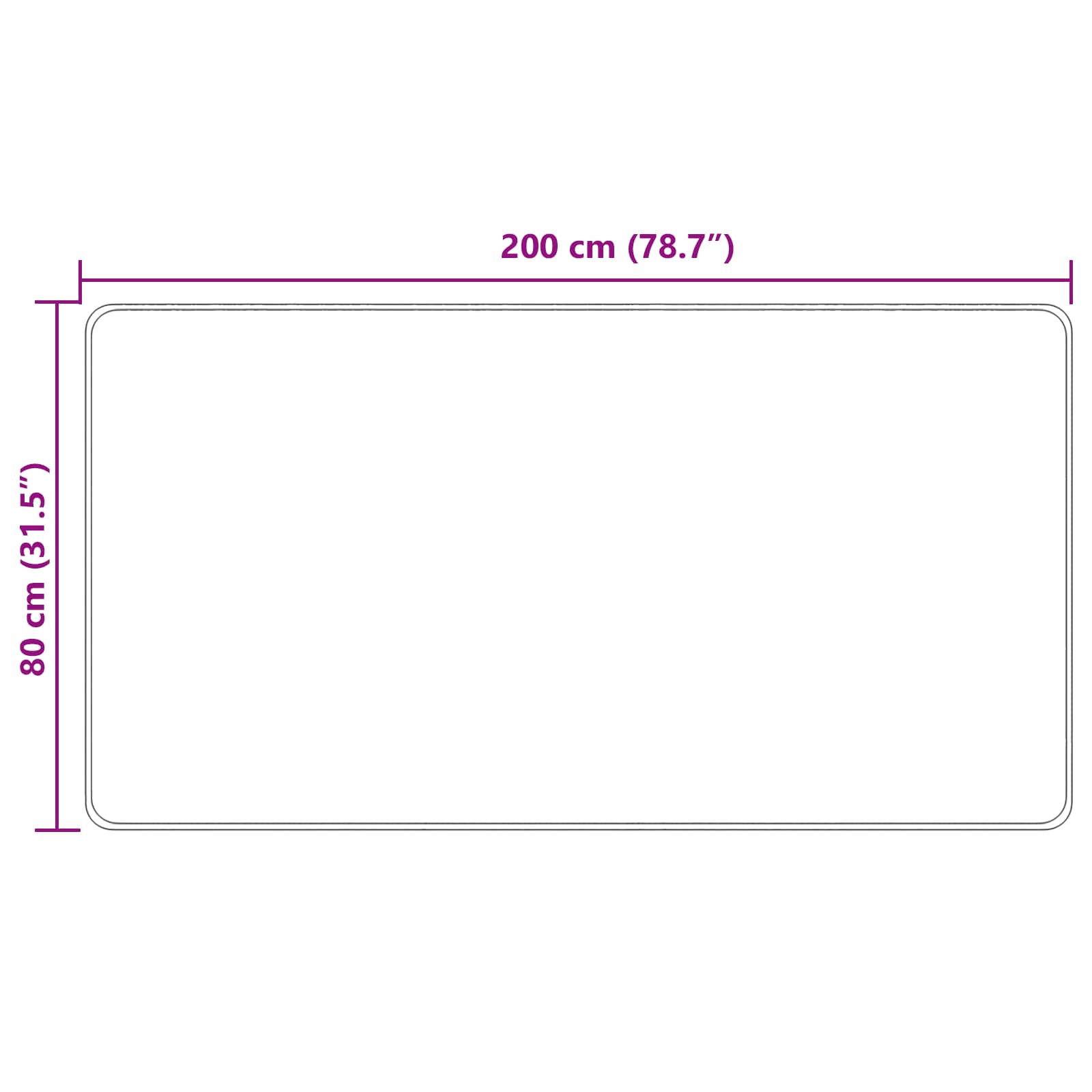 Traka za tepih MARSA Krema 80 x 200 cm Poliester i PVC