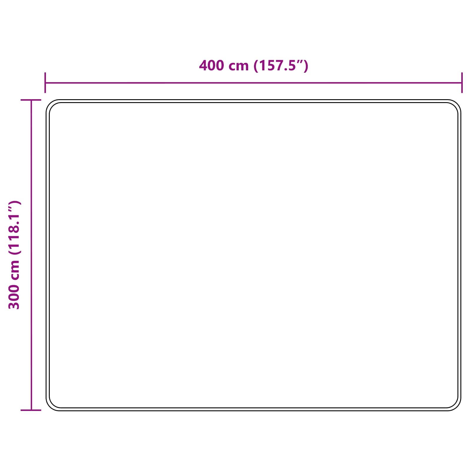 Traka za tepih MARSA Krema 300 x 400 cm Poliester i PVC