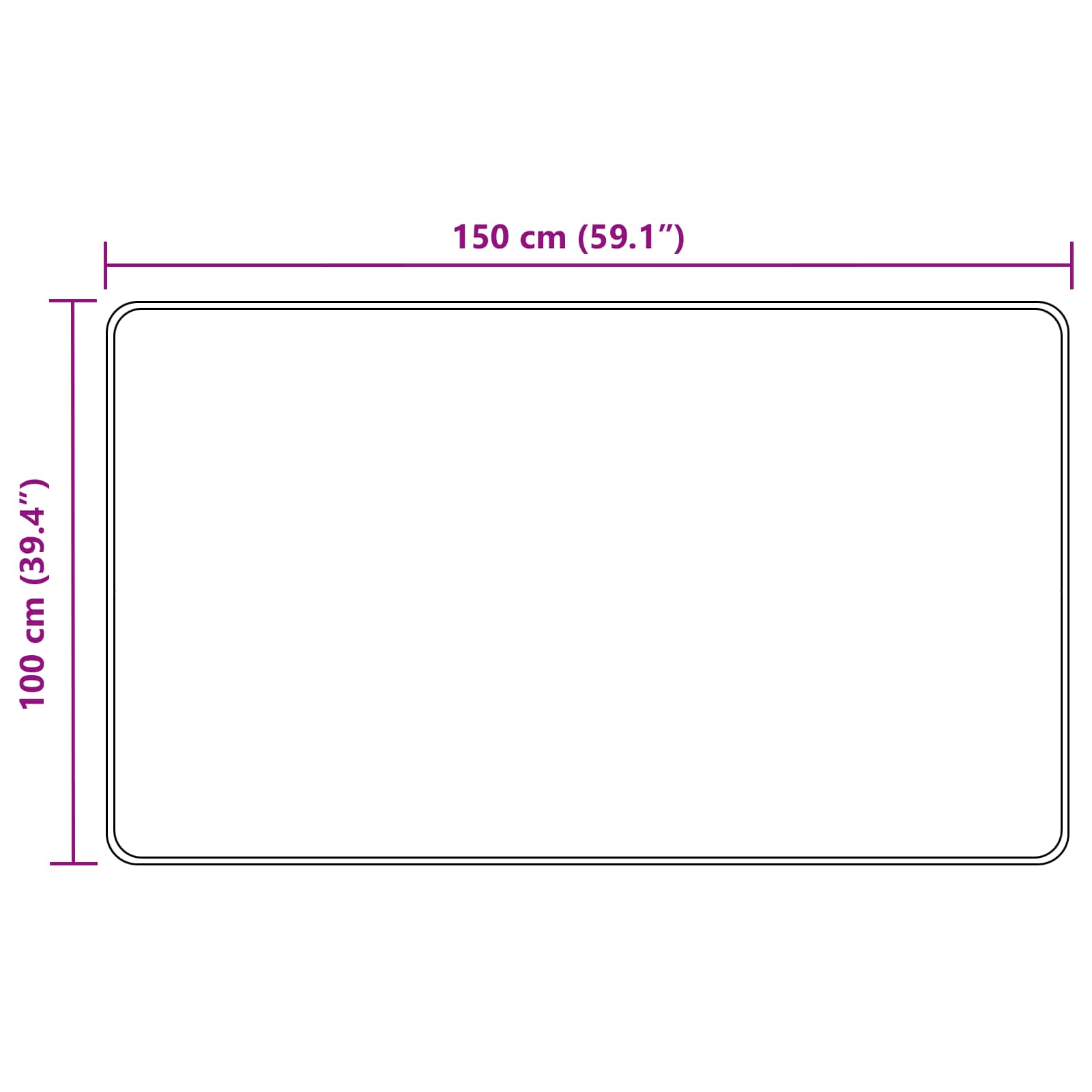 Traka za tepih MARSA Pijesak 100 x 150 cm Poliester i PVC