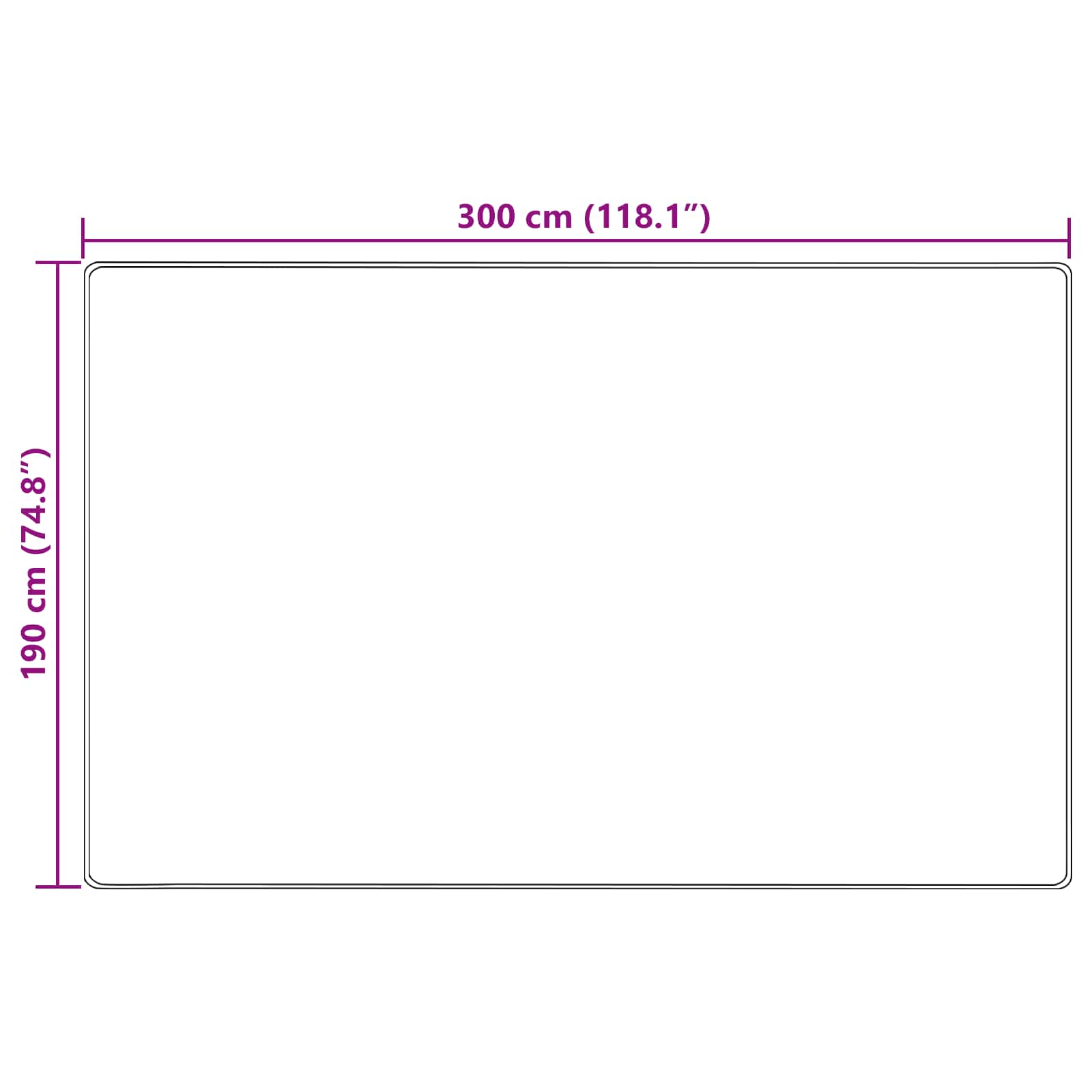 Traka za tepih MARSA Pijesak 190 x 300 cm Poliester i PVC
