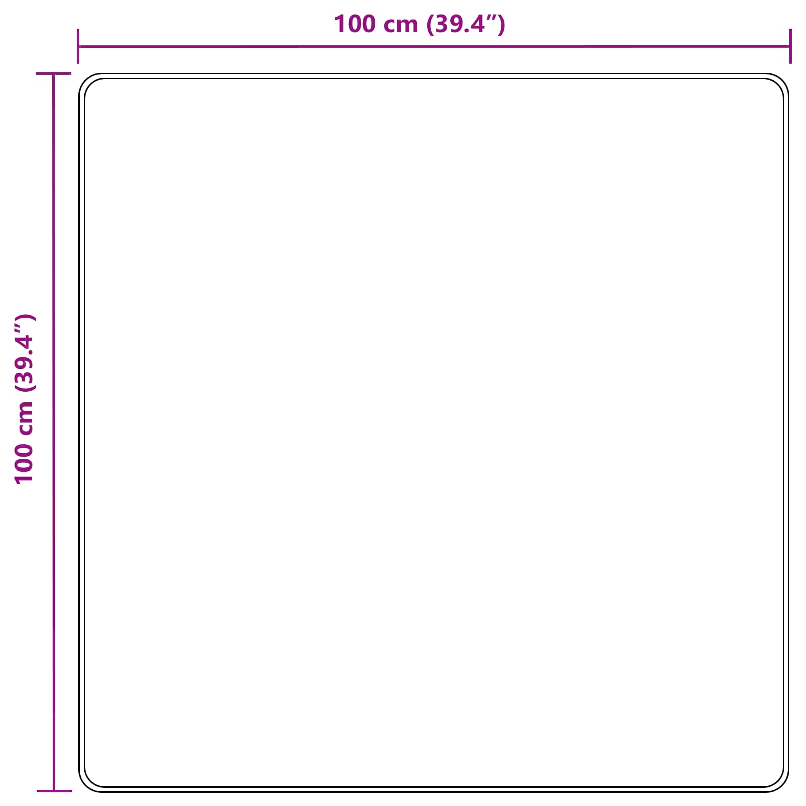 Traka za tepih MARSA Antracit 100 x 100 cm Poliester i PVC