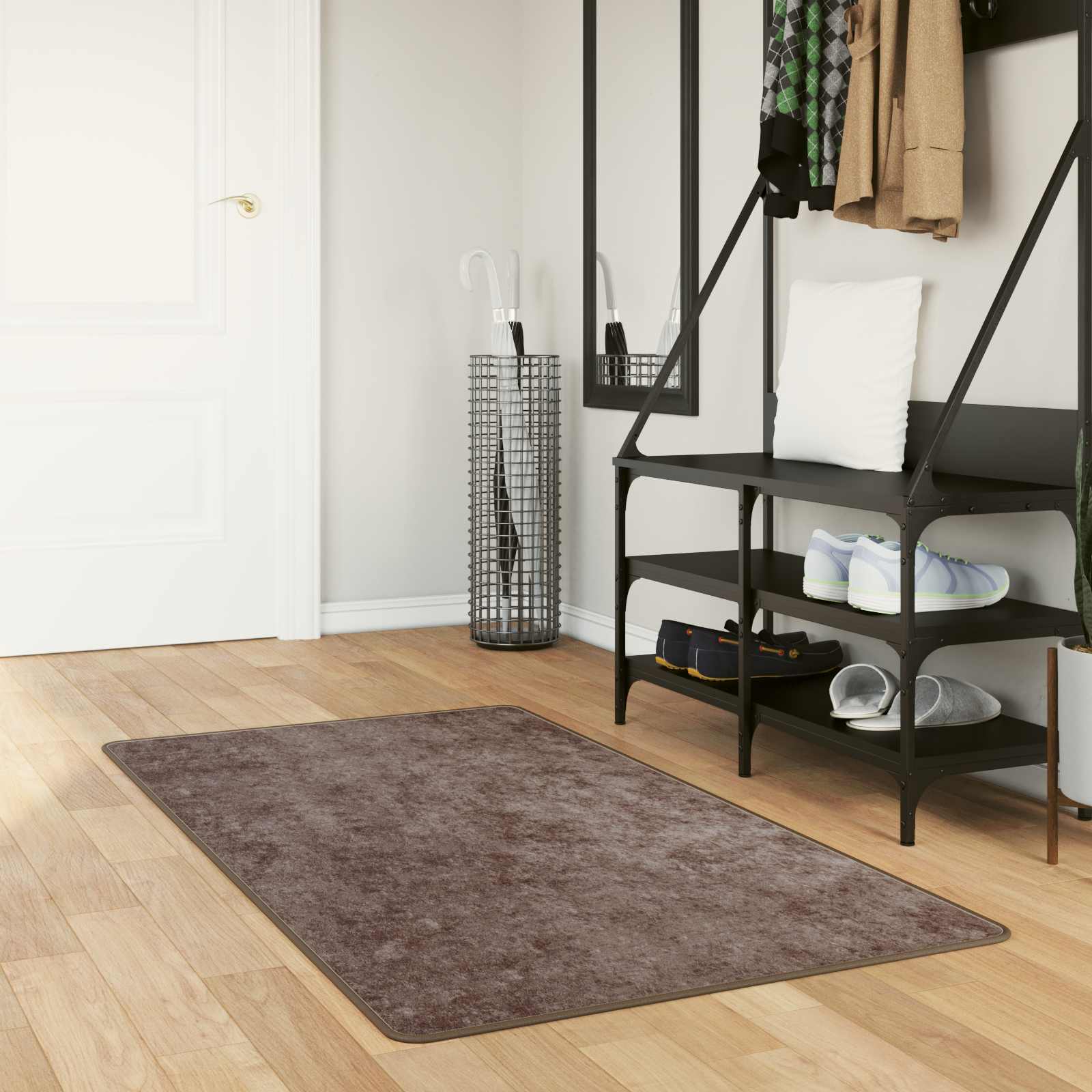 Traka za tepih MARSA Sivi 100 x 200 cm Poliester i PVC