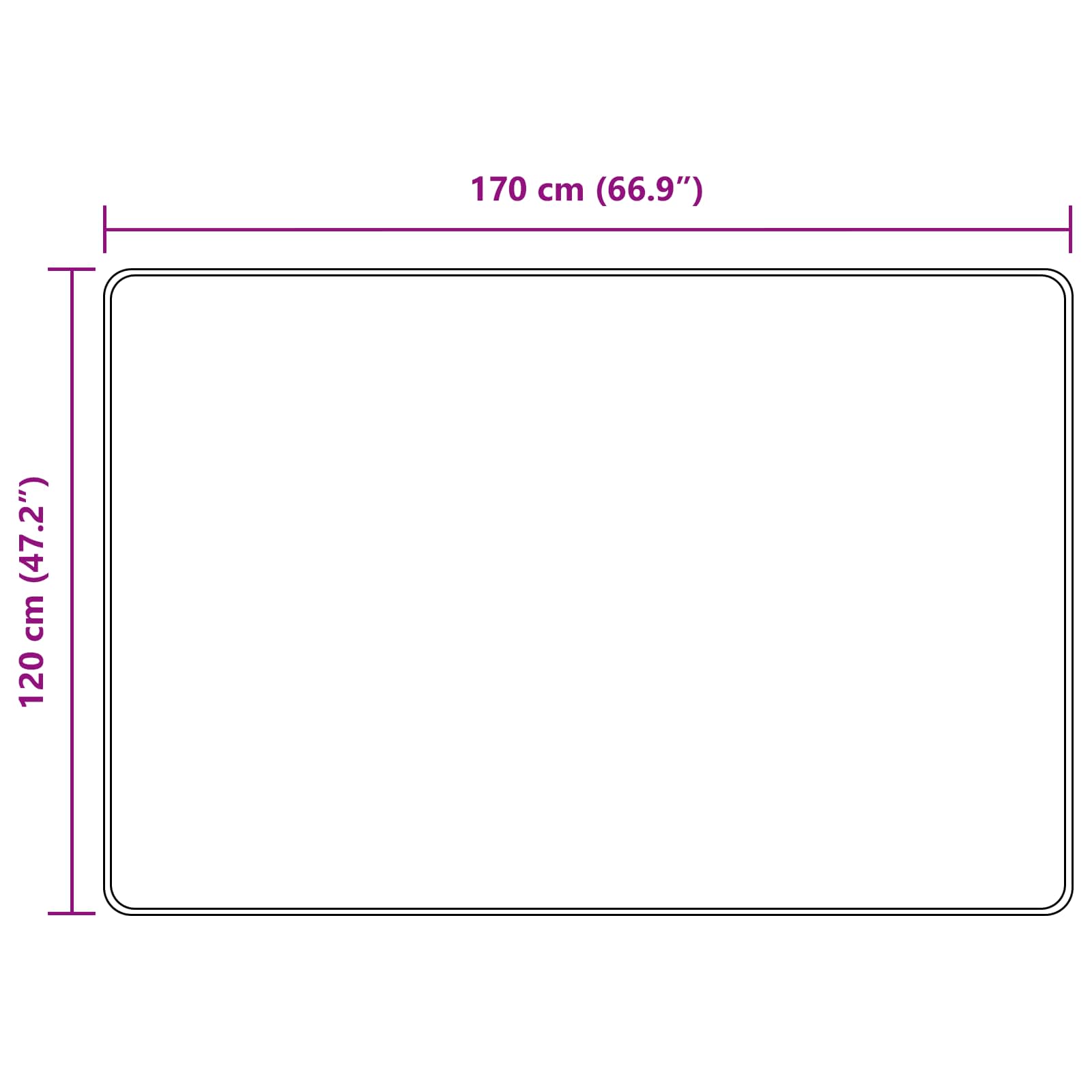 Traka za tepih MARSA Žuta 120 x 170 cm Poliester i PVC