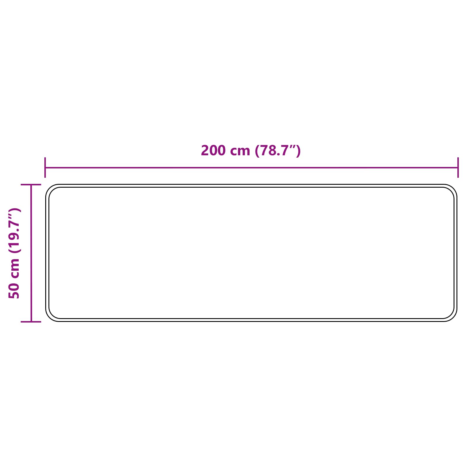 Traka za tepih MARSA Šareni 50 x 200 cm Poliester i PVC