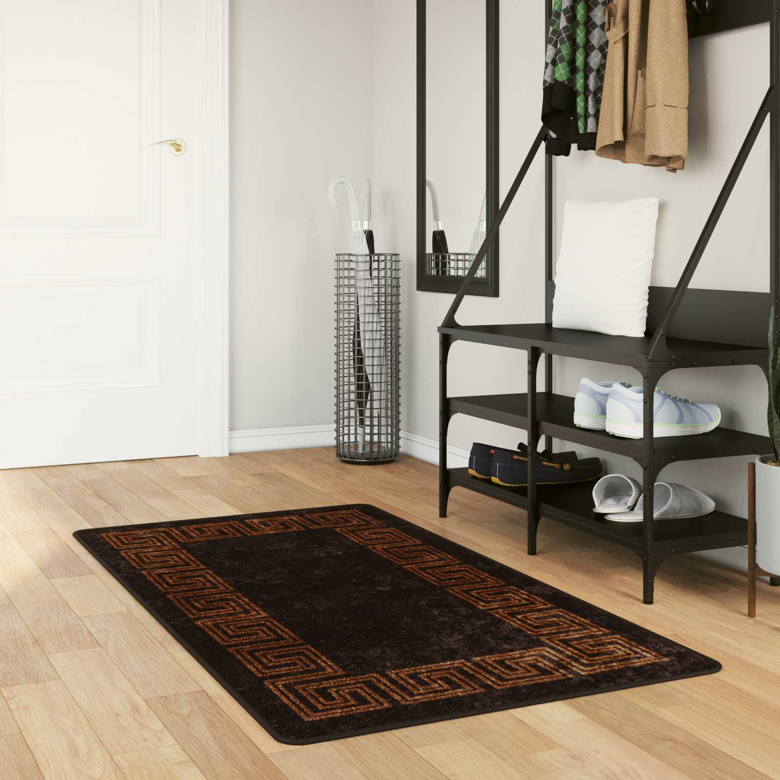 Traka za tepih MARSA Crna 80 x 100 cm Poliester i PVC