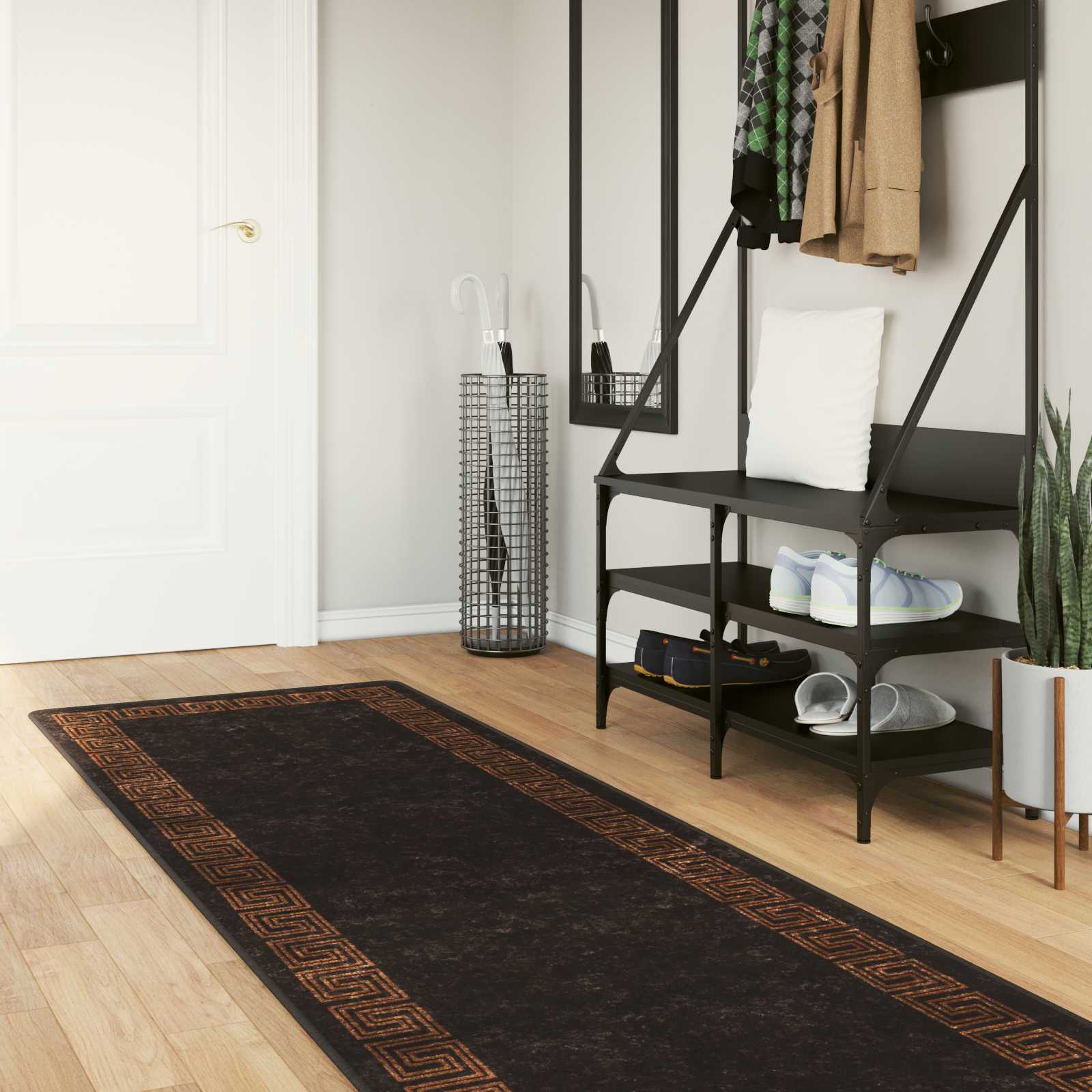 Traka za tepih MARSA Crna 100 x 250 cm Poliester i PVC