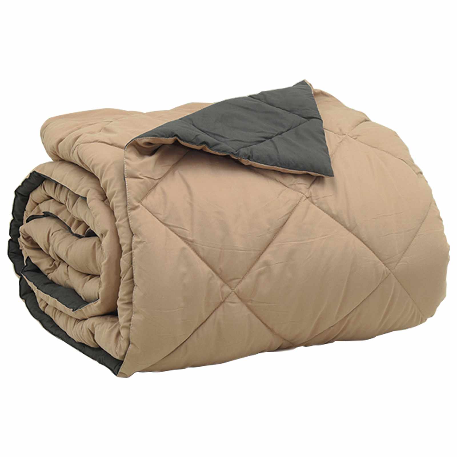 Ljetni pokrivač Antracit i taupe 220 x 200 cm Mikrovlakna
