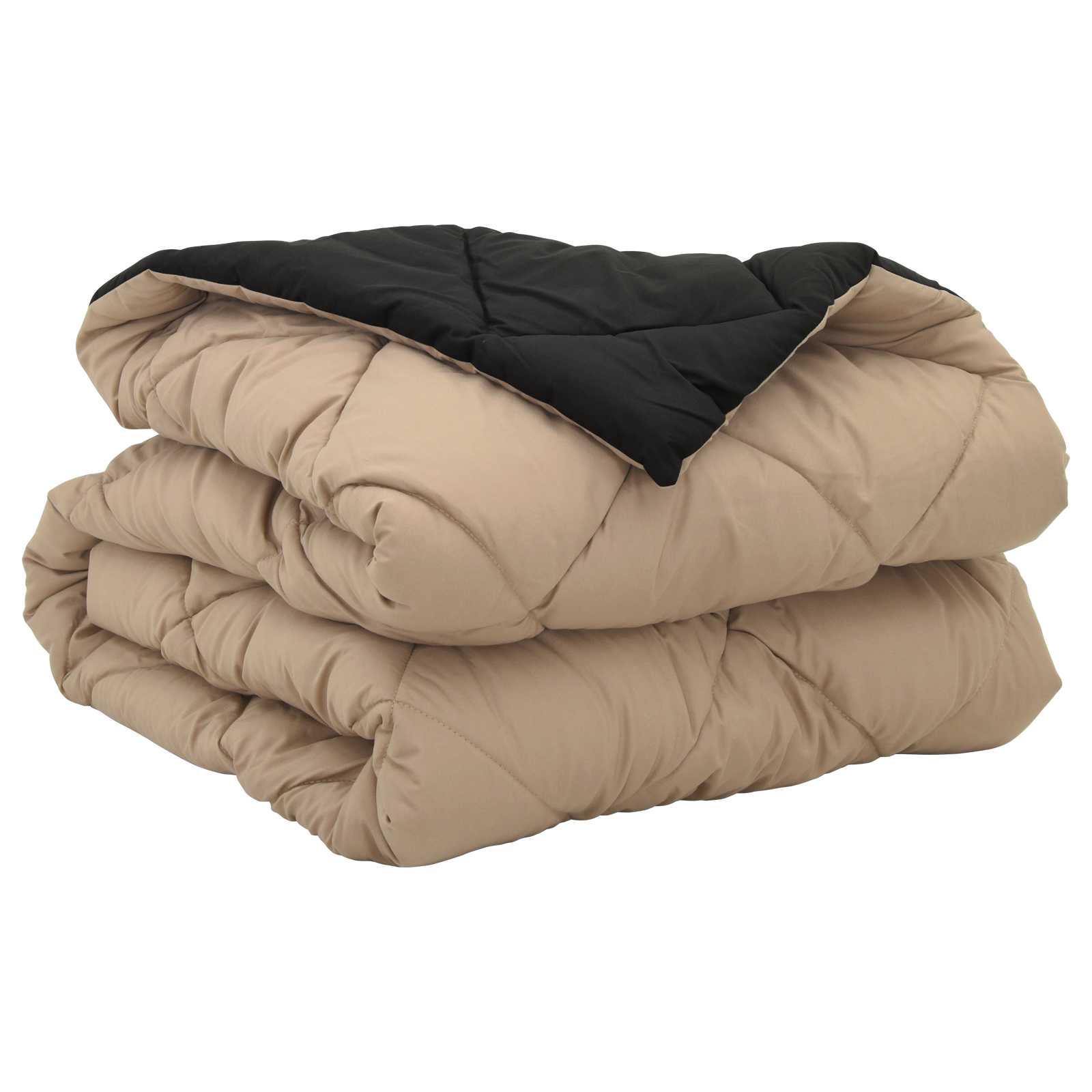 Ljetni pokrivač Crna i taupe 220 x 135 cm Mikrovlakna