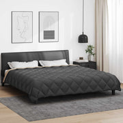 Zimska pokrivača Antracit i taupe 200 x 200 cm Mikrovlakna