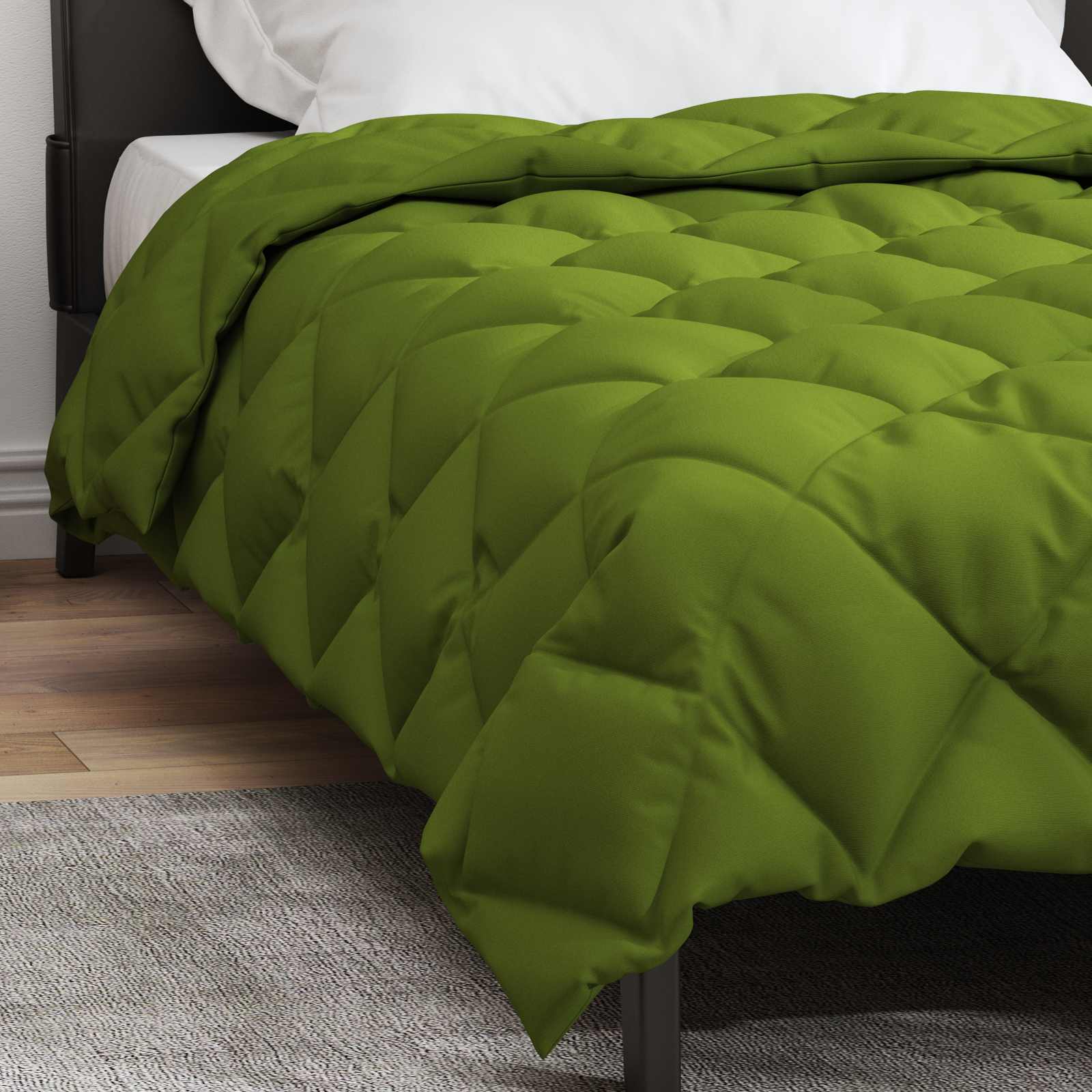 Zimska pokrivača Zelena 155 x 220 cm Mikrovlakna
