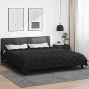 Zimska pokrivača Crna 240 x 260 cm Mikrovlakna