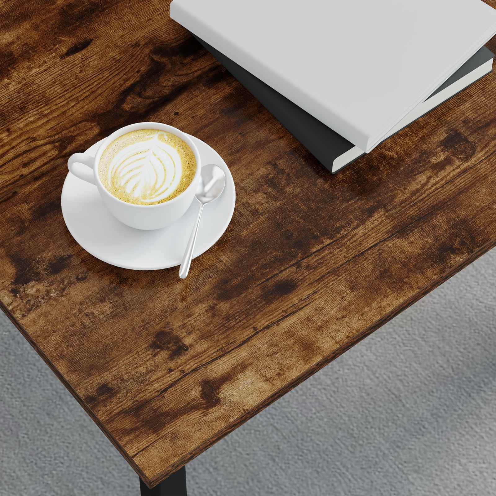 Kava Stol Dimni hrast 50 x 50 x 36 cm Konstruirano drvo
