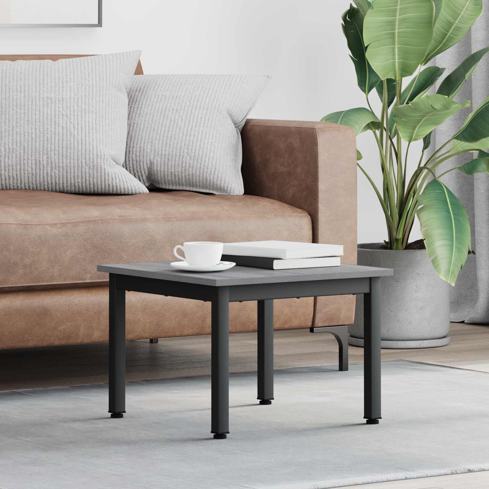 Kava Stol Siva Sonoma 50 x 50 x 36 cm Konstruirano drvo
