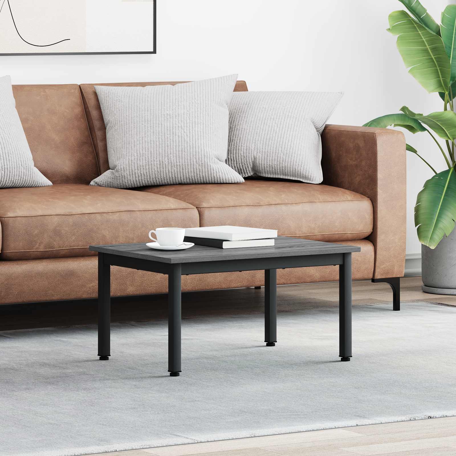 Kava Stol Siva Sonoma 70 x 50 x 36 cm Konstruirano drvo