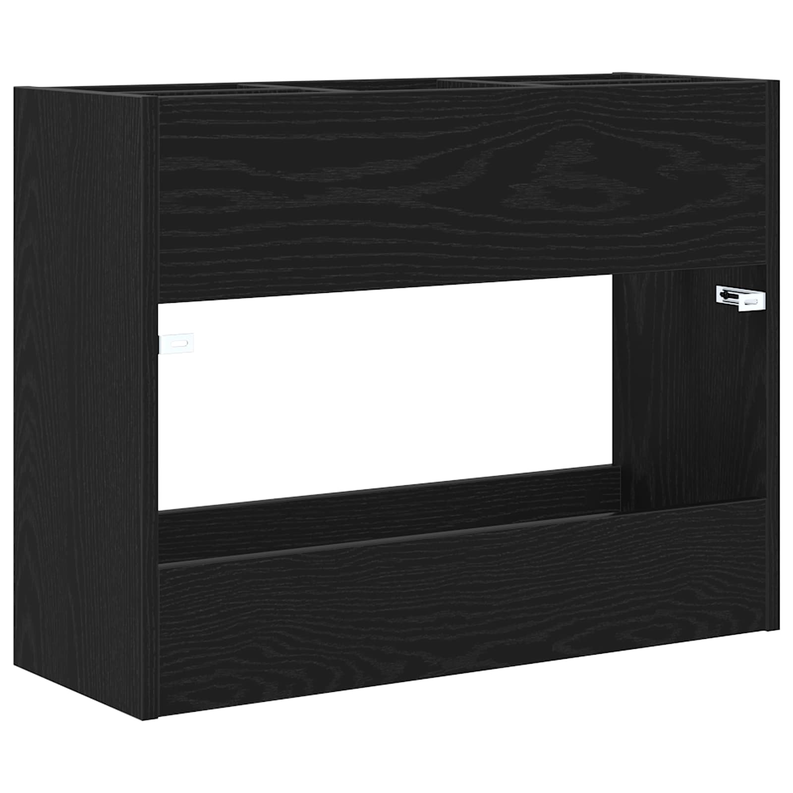 Stalak za kišobran Crni hrast 65 x 24 x 50 cm Konstruirano drvo