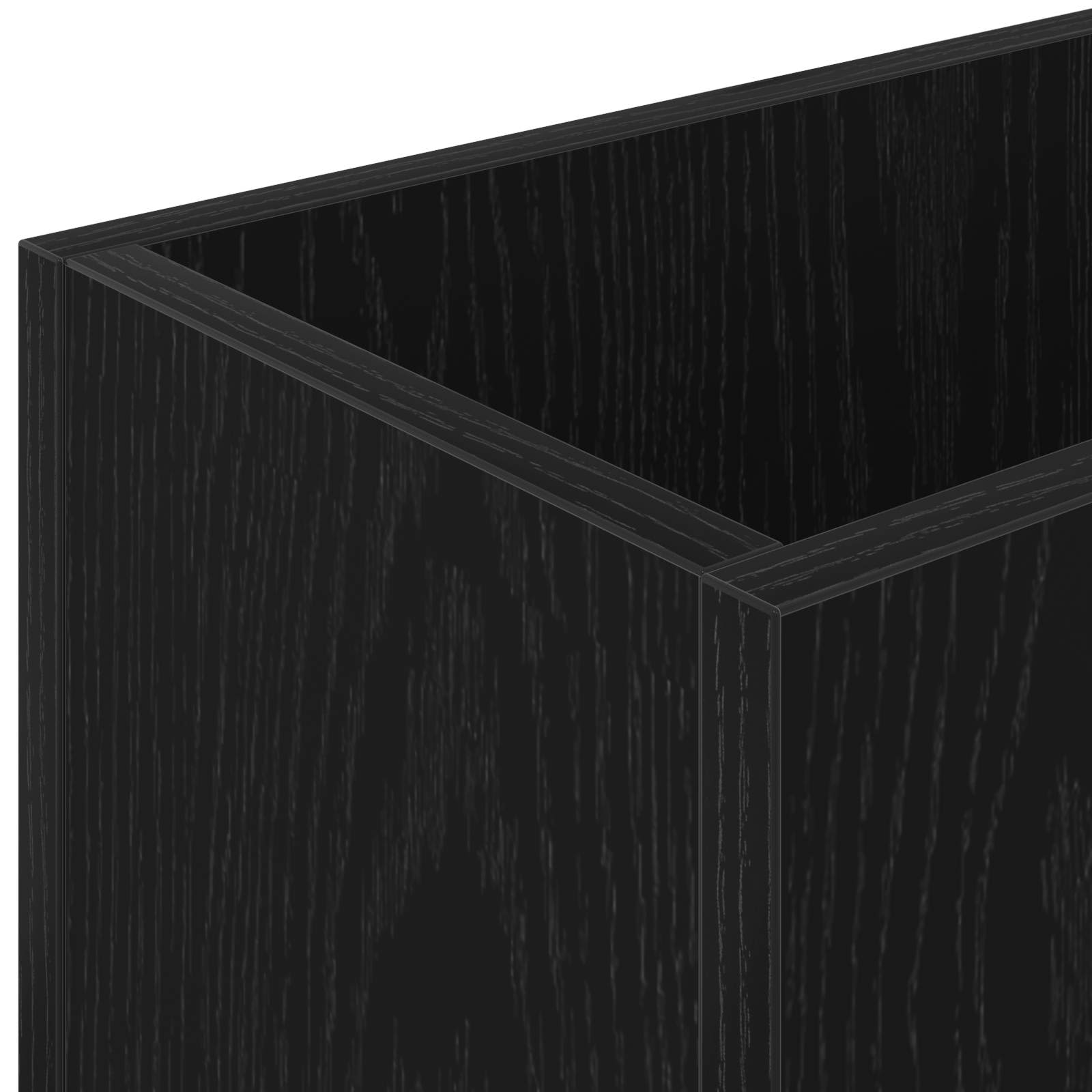 Stalak za kišobran s pohranom Crni hrast 40 x 20 x 55,5 cm