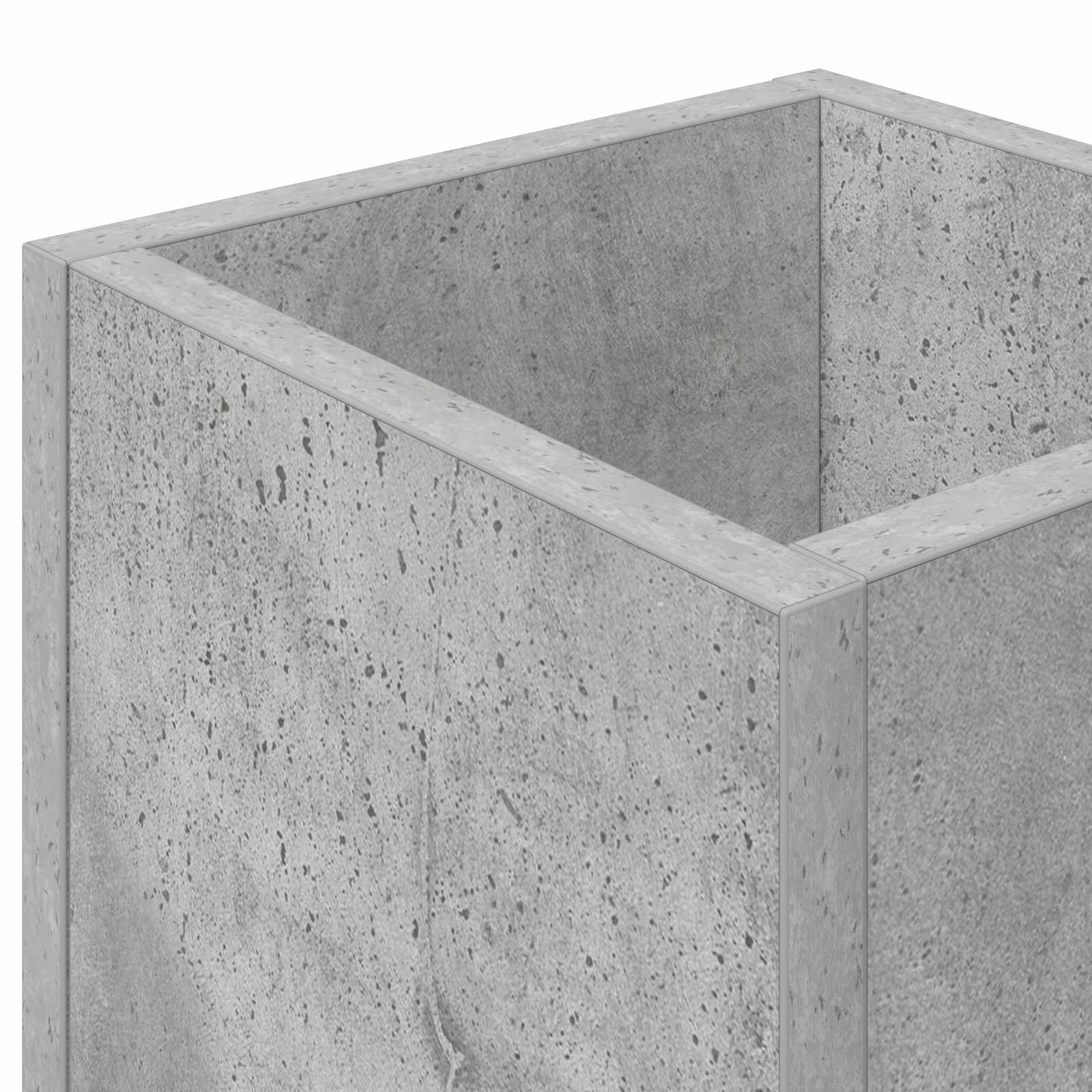Stalak za kišobran s pohranom Betonski sivi 20 x 20 x 55,5 cm