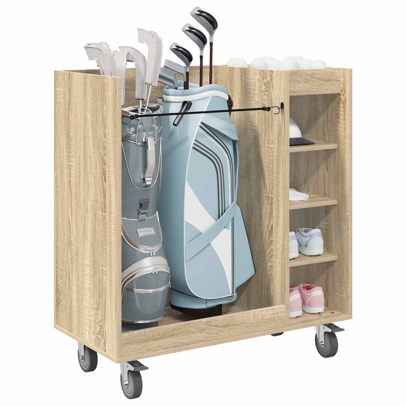 Golf ormar s kotačem Jednobojno Sonoma hrast 90 x 45 x 98 cm