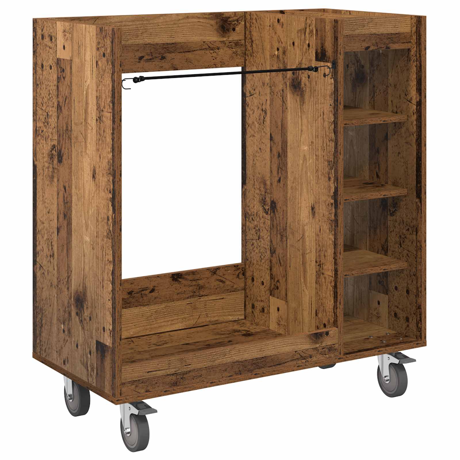 Golf ormar s kotačem Jednobojno Staro drvo 90 x 45 x 98 cm