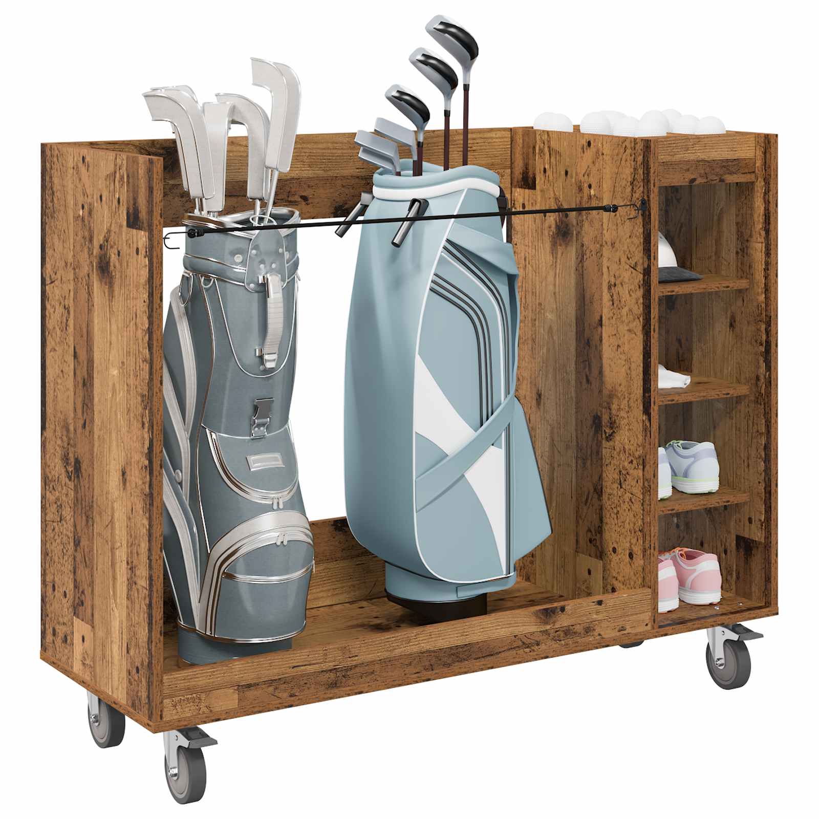 Golf ormar s kotačem Jednobojno Staro drvo 120 x 45 x 98 cm