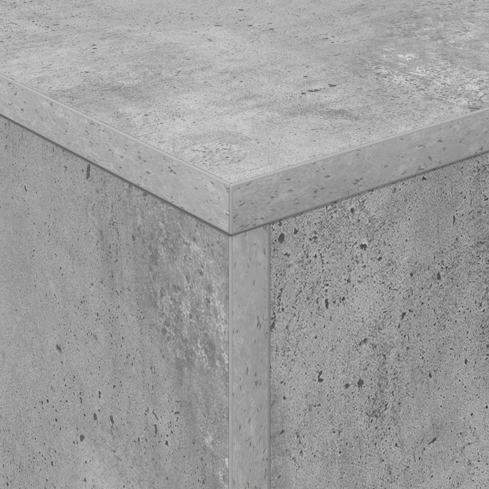 Polica za časopise s policom Betonski sivi 70 x 41 x 156 cm