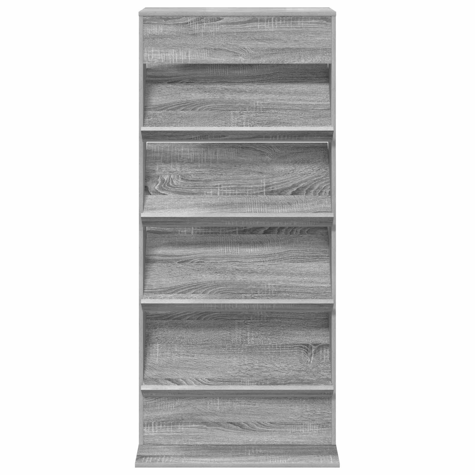 Polica za časopise s policom Siva Sonoma 70 x 41 x 156 cm