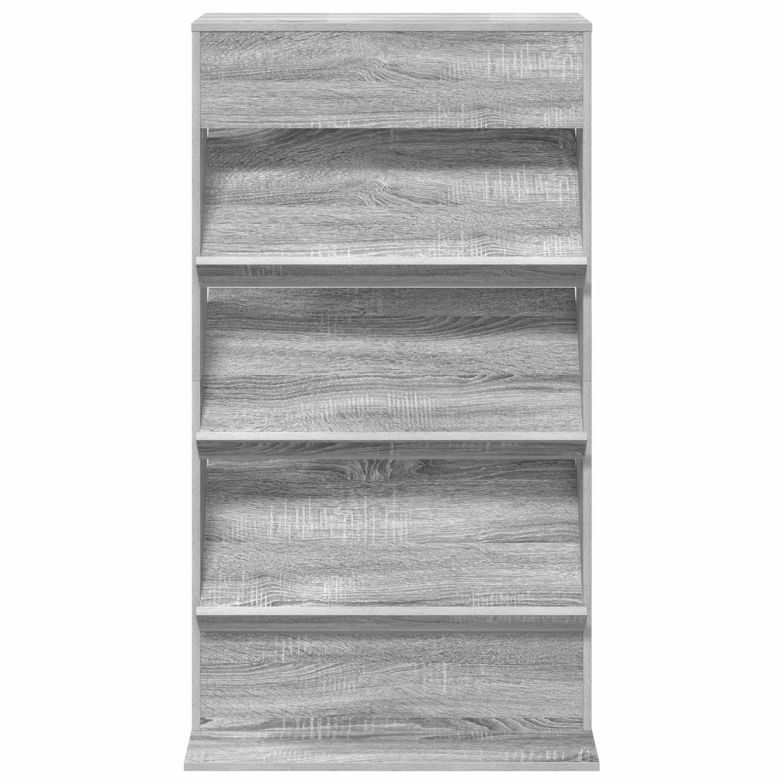Polica za časopise s policom Siva Sonoma 70 x 41 x 126 cm