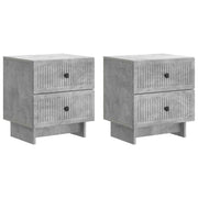 Noćni ormar s ladicama 2 pcs Betonska siva 43 x 34,5 x 47,5 cm