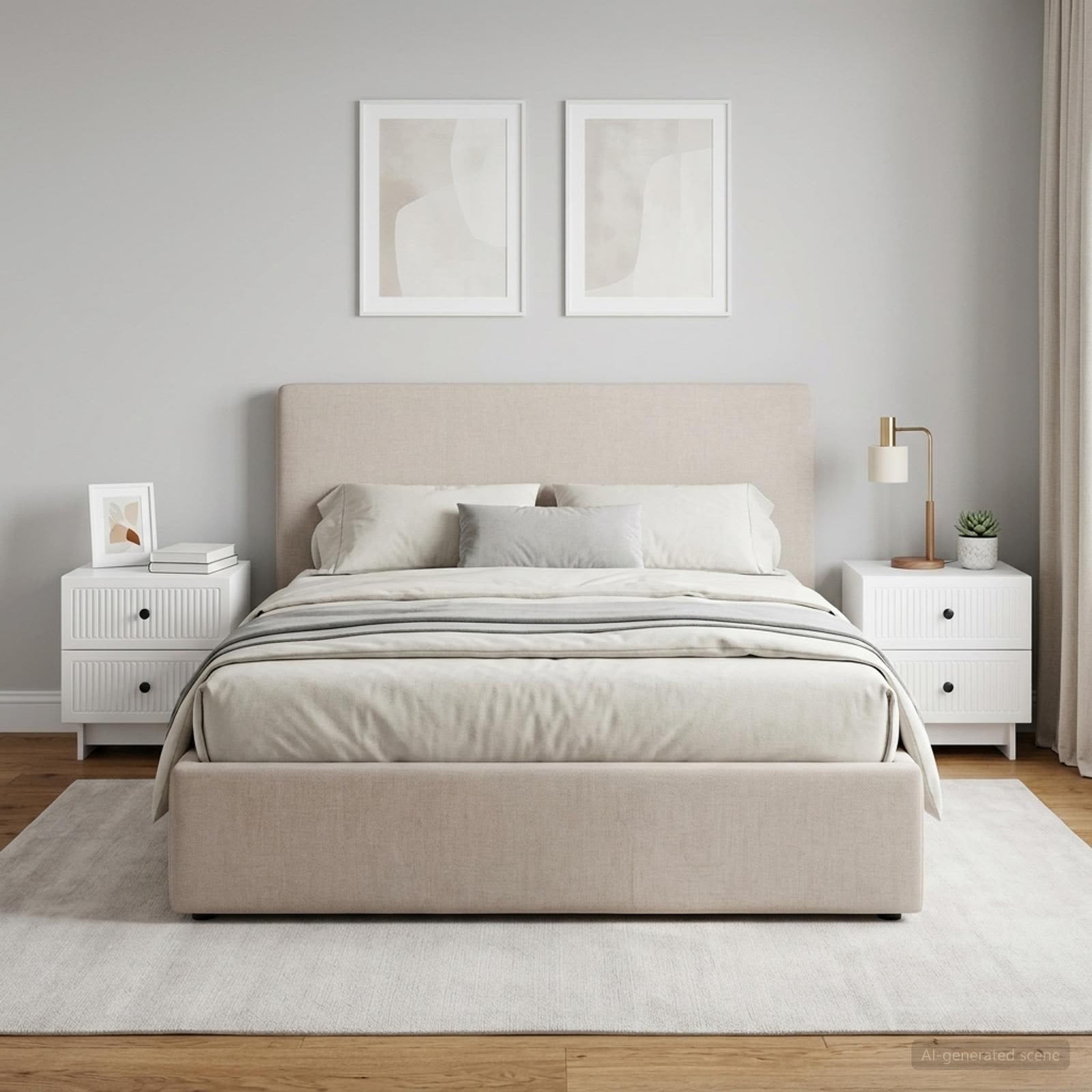 Noćni ormar 2 pcs Bijela visokog sjaja 43 x 34,5 x 47,5 cm