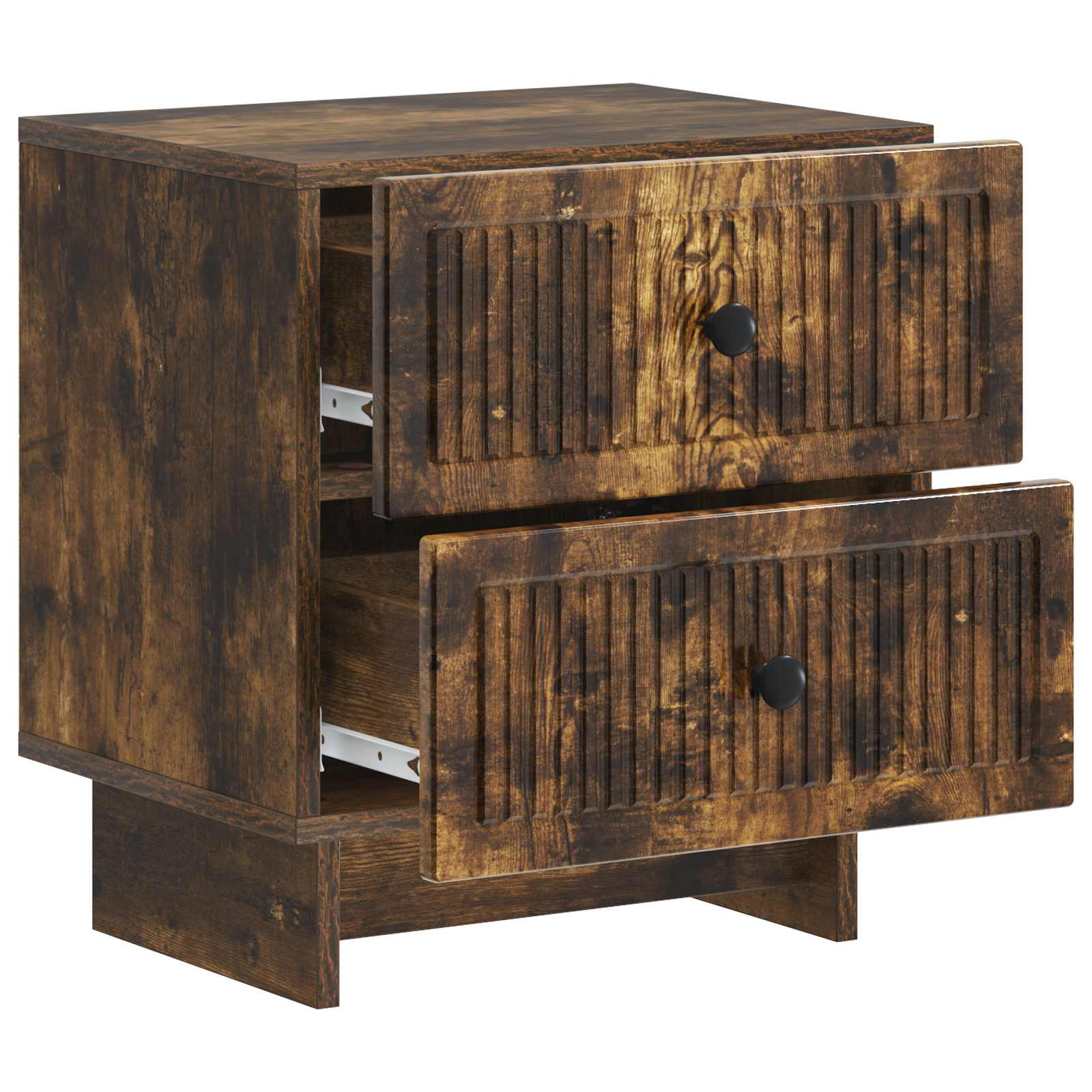 Noćni ormar s ladicama 2 pcs Dimljeni hrast 43 x 34,5 x 47,5 cm