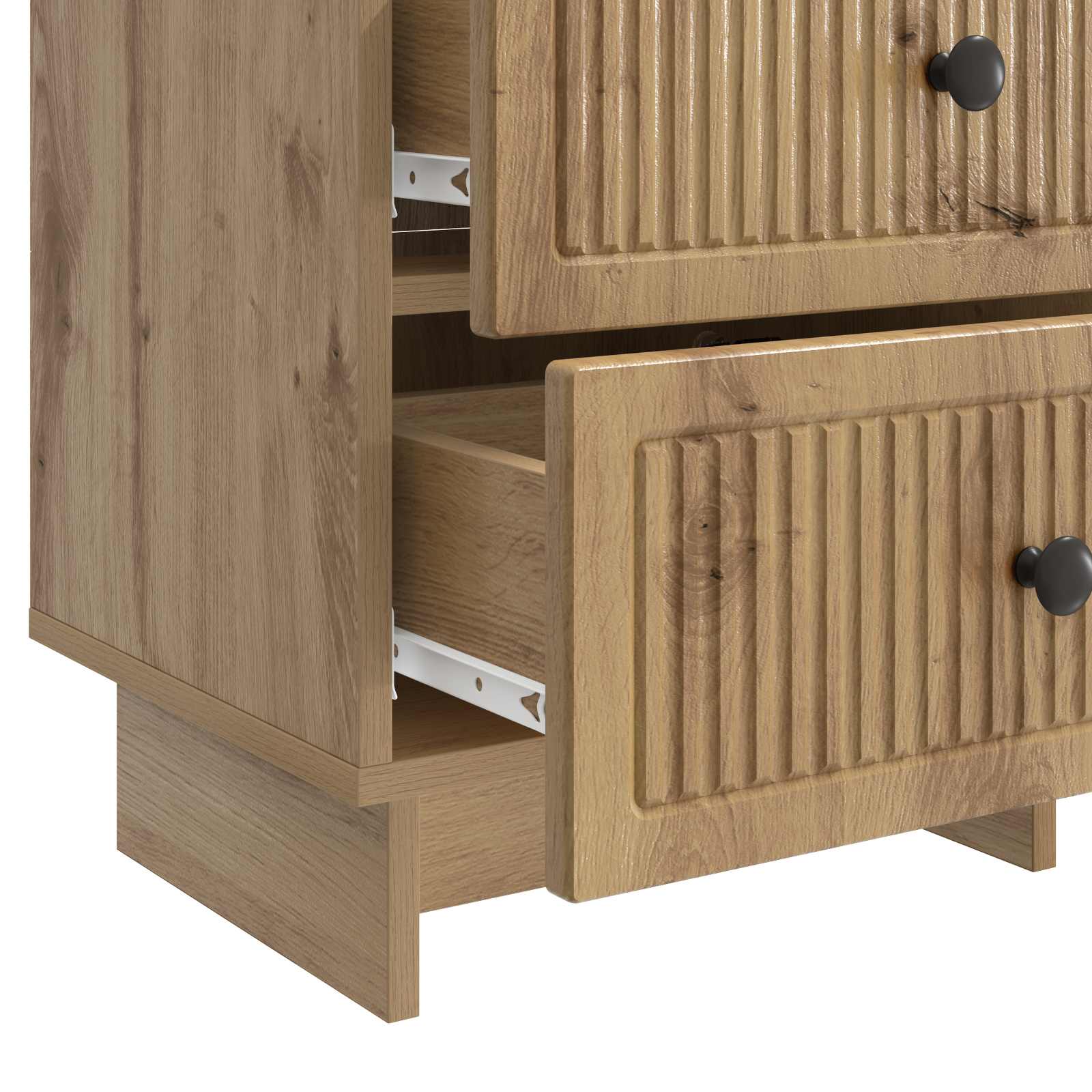 Noćni ormar s ladicama 2 pcs Hrast artisan 43 x 34,5 x 47,5 cm