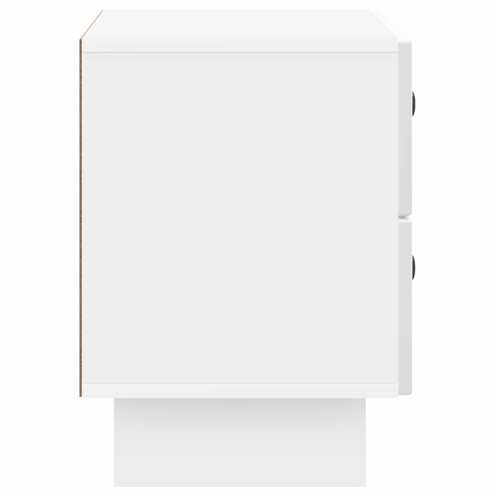 Noćni ormar s ladicama Bijela visokog sjaja 62 x 34,5 x 47,5 cm