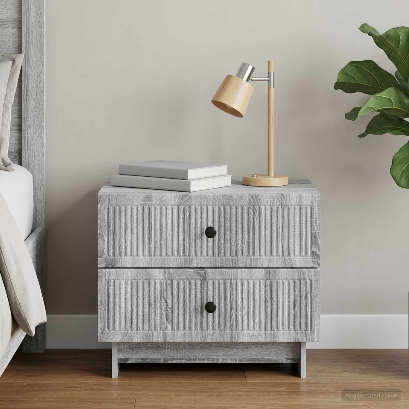 Noćni ormar Siva sonoma 62 x 34,5 x 47,5 cm Konstruirano drvo