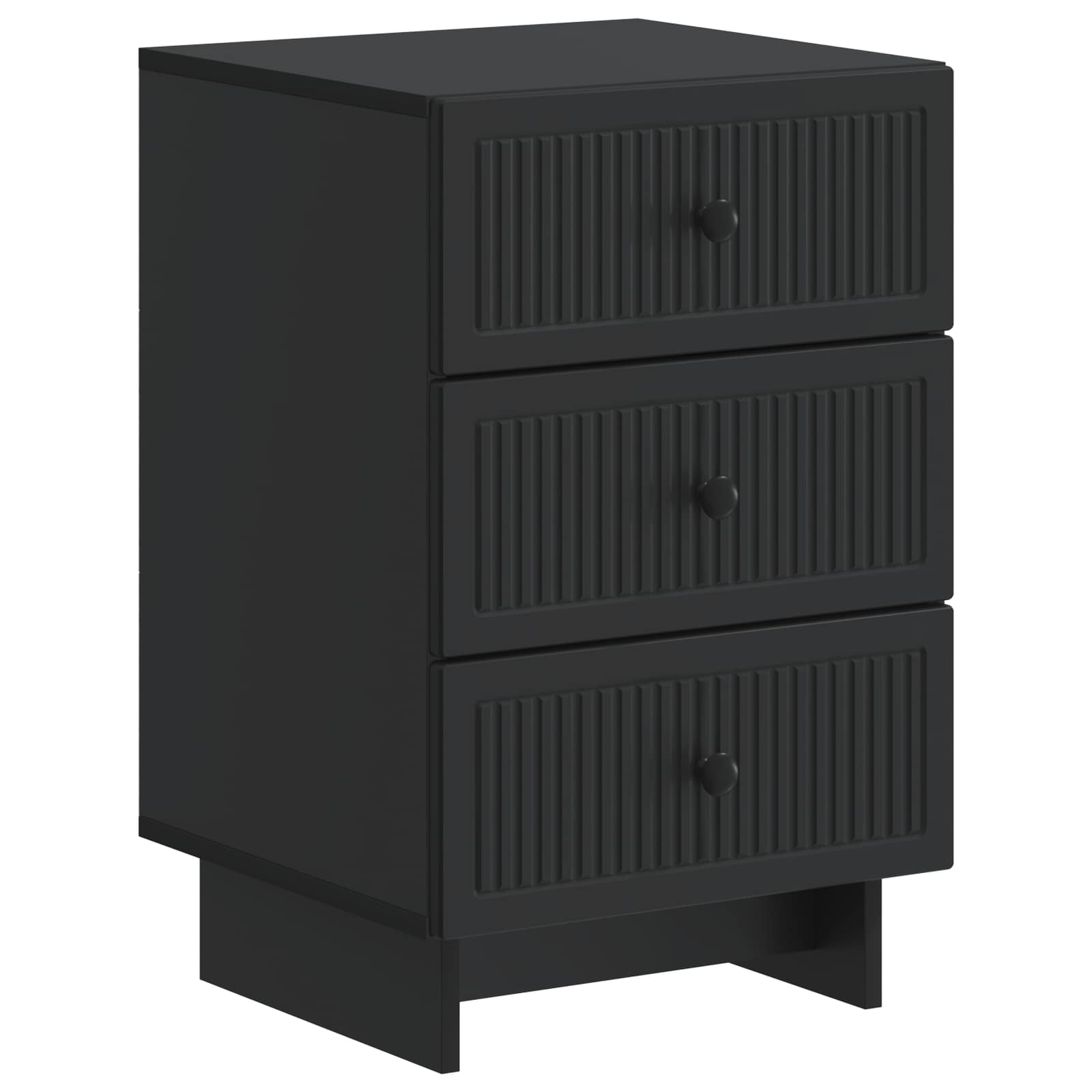 Noćni ormar s ladicama Crna 43 x 41 x 66,5 cm Konstruirano drvo