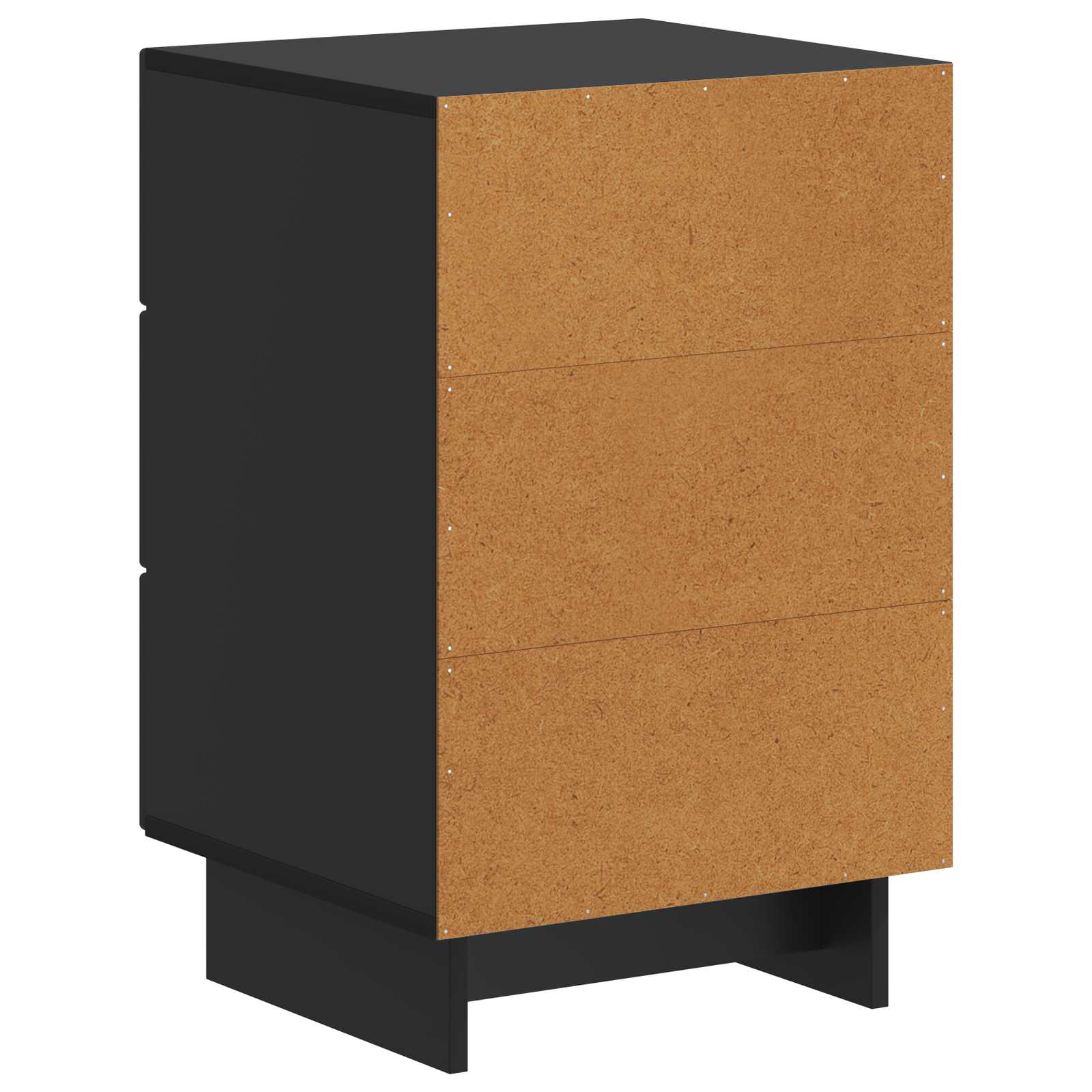 Noćni ormar s ladicama Crna 43 x 41 x 66,5 cm Konstruirano drvo
