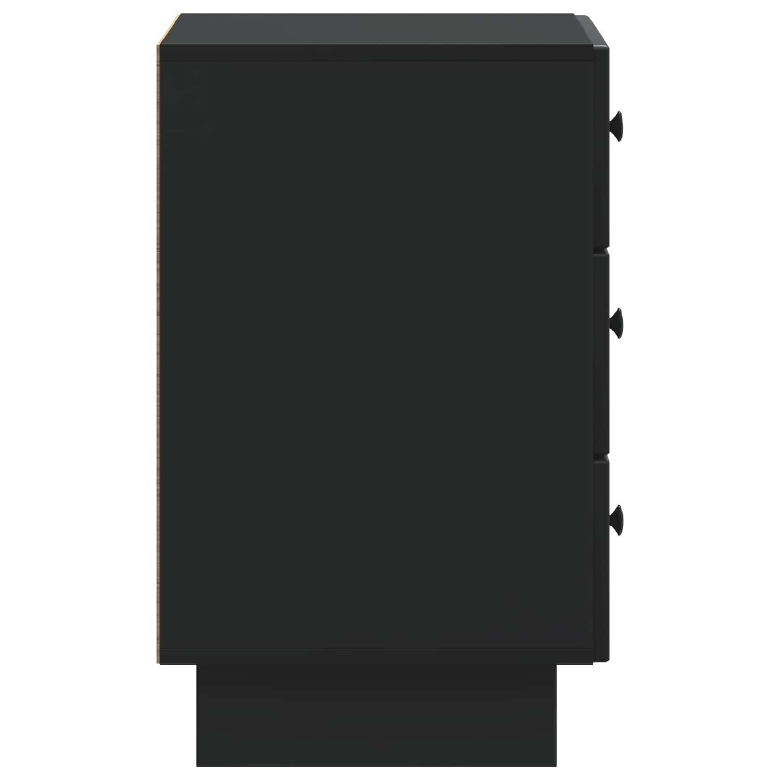 Noćni ormar s ladicama Crna 43 x 41 x 66,5 cm Konstruirano drvo