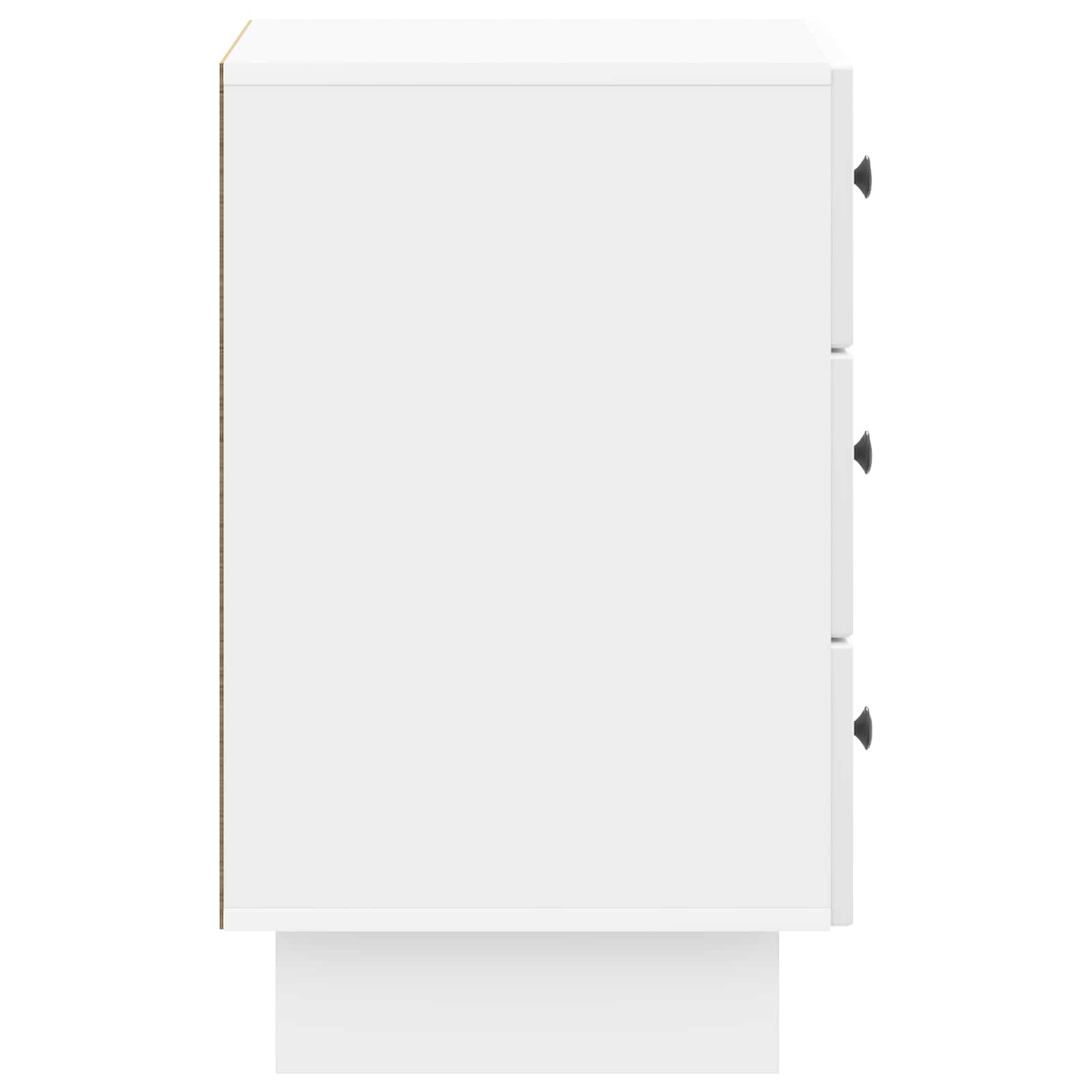 Noćni ormar s ladicama Bijela visokog sjaja 43 x 41 x 66,5 cm