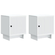 Noćni ormar 2 pcs Bijela 43 x 34,5 x 50 cm Konstruirano drvo