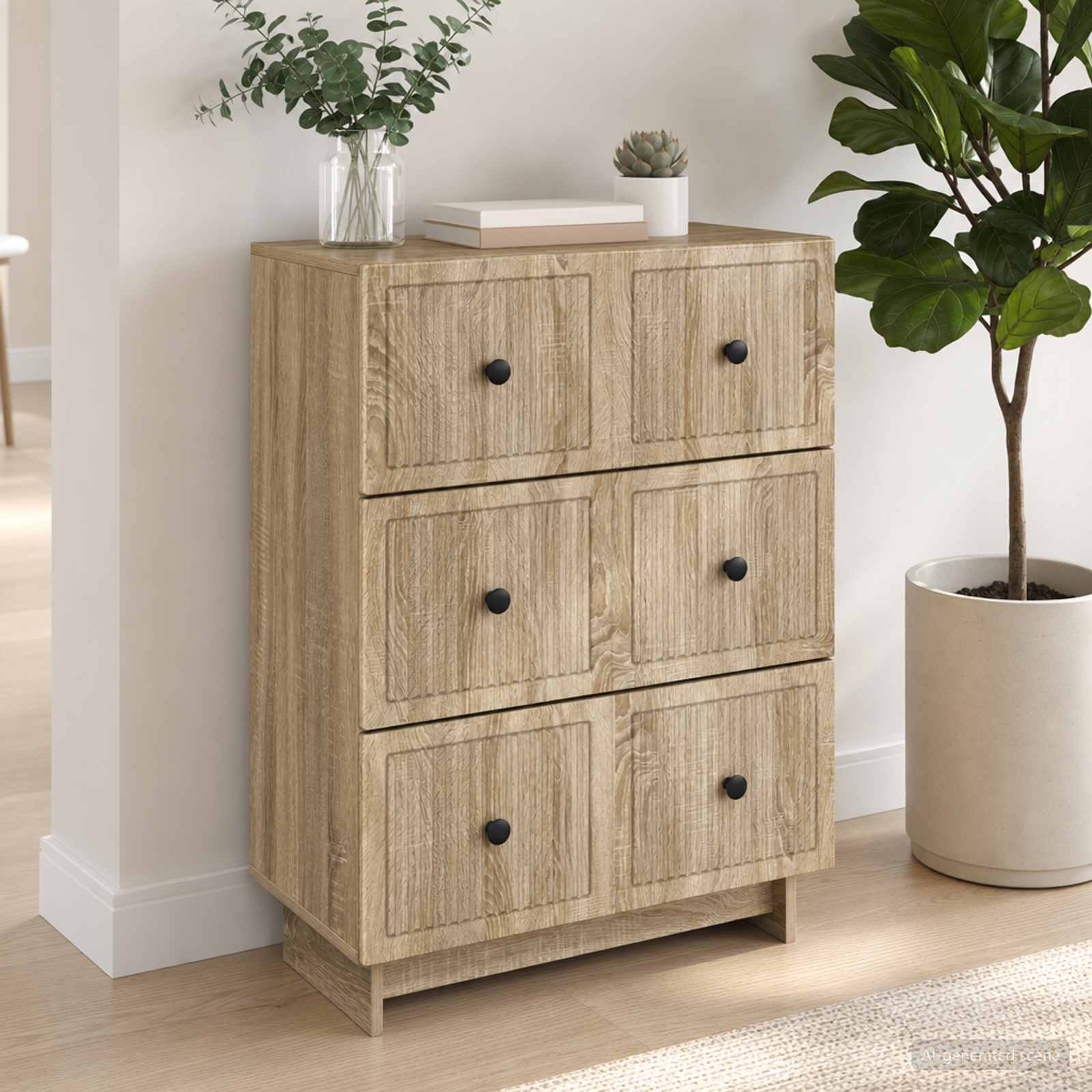 Ormar s ladicama Hrast sonoma 66 x 34,5 x 90 cm